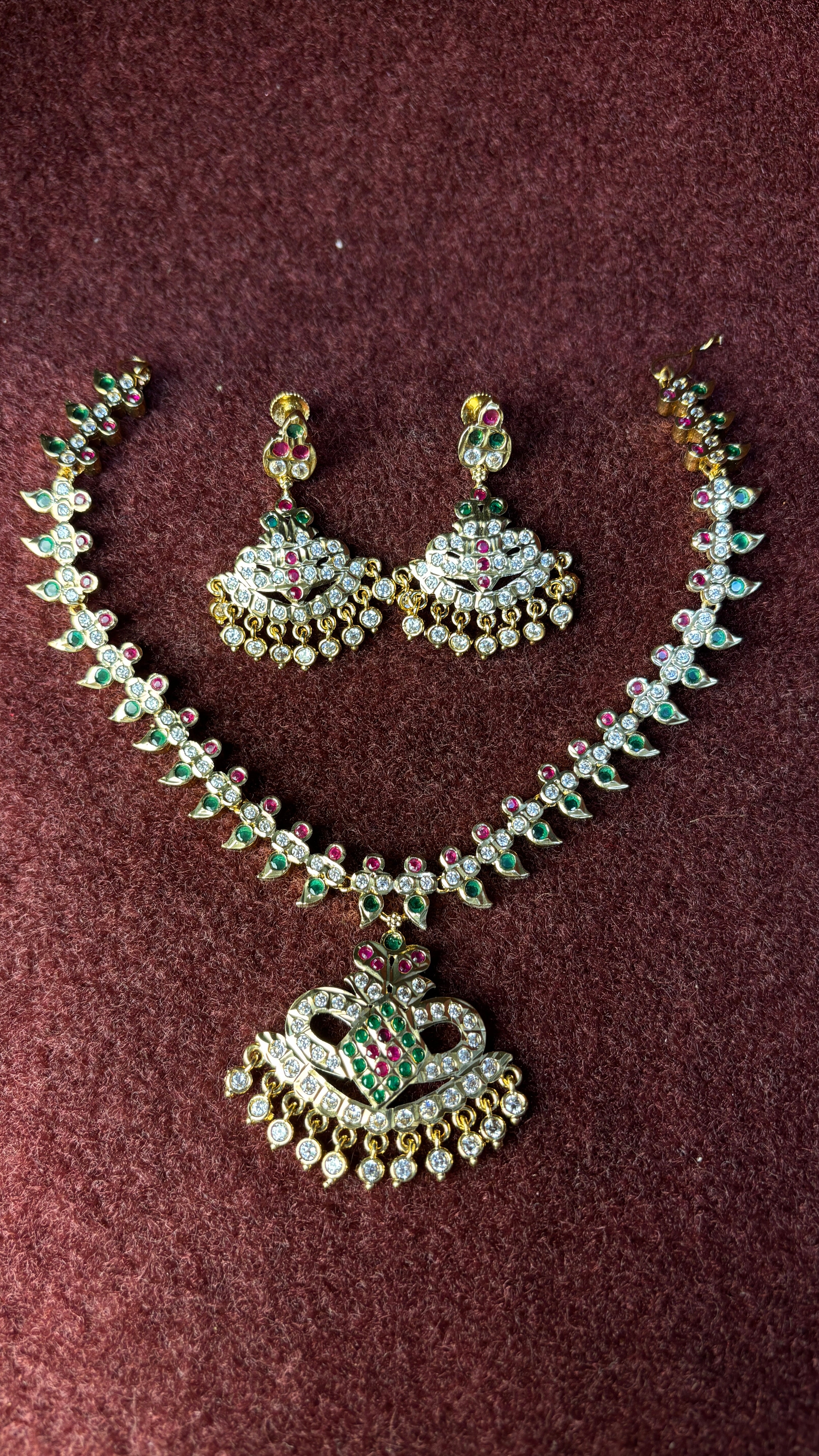 Multi White Stone Necklace SRJK02