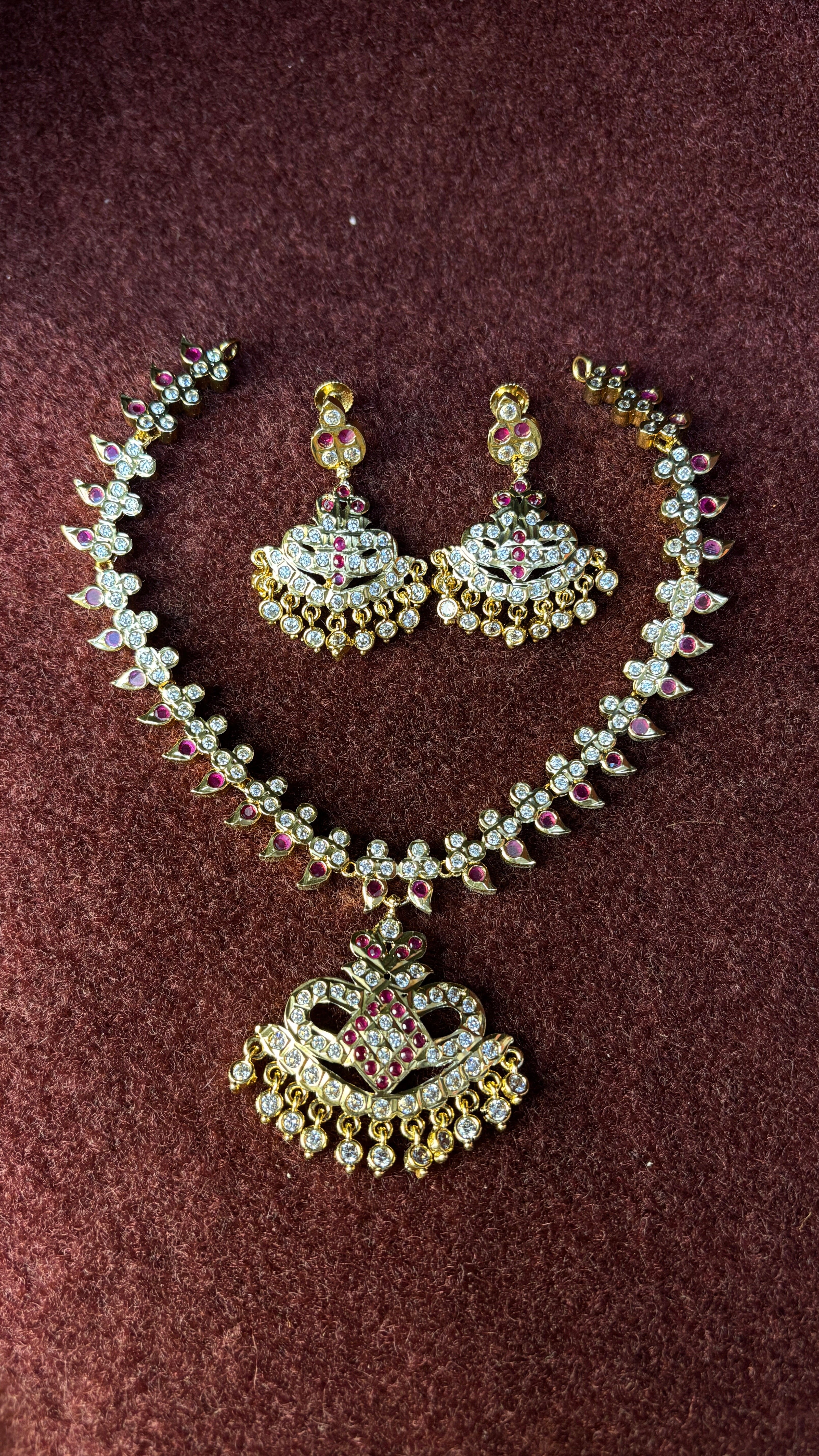 Pink Stone Necklace SRJK03
