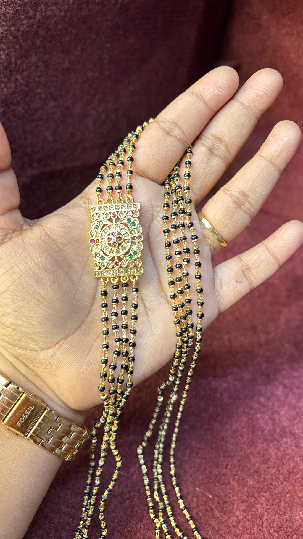 Black Beads Chandraharam SRJCH02