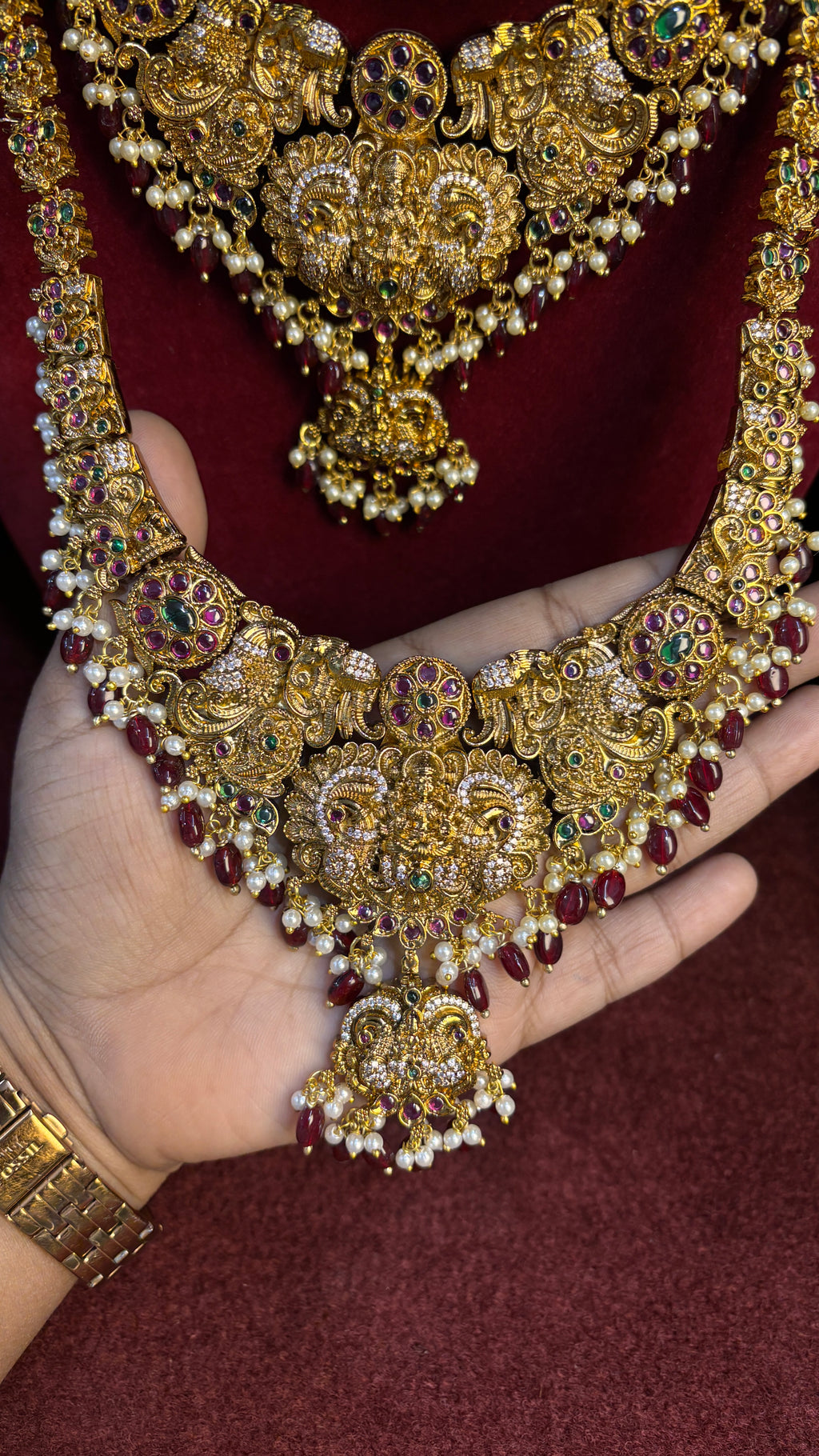 Maroon Bridal Combo SRJBridal01