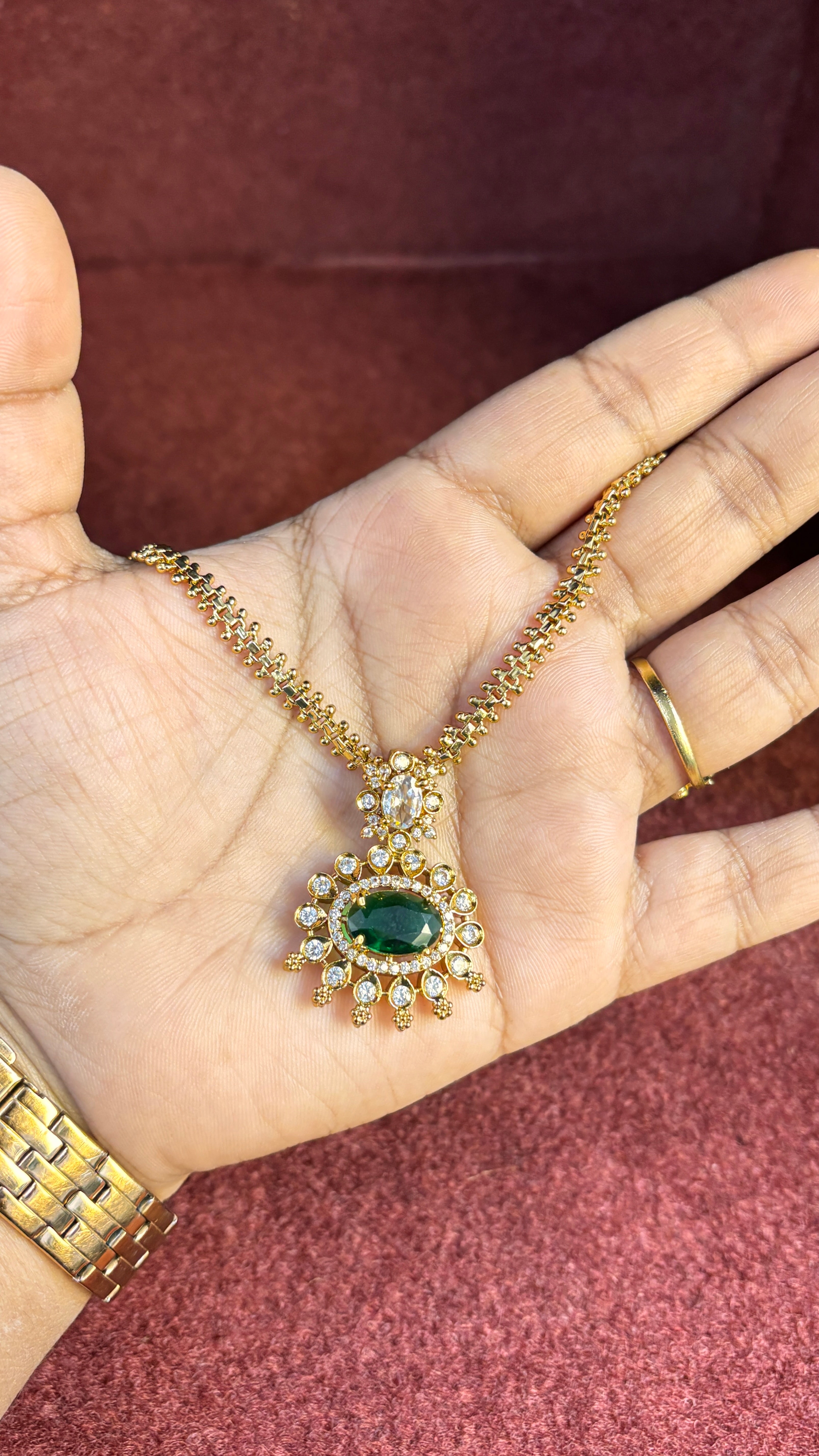 Green Stone Naan Patti SRJNP06