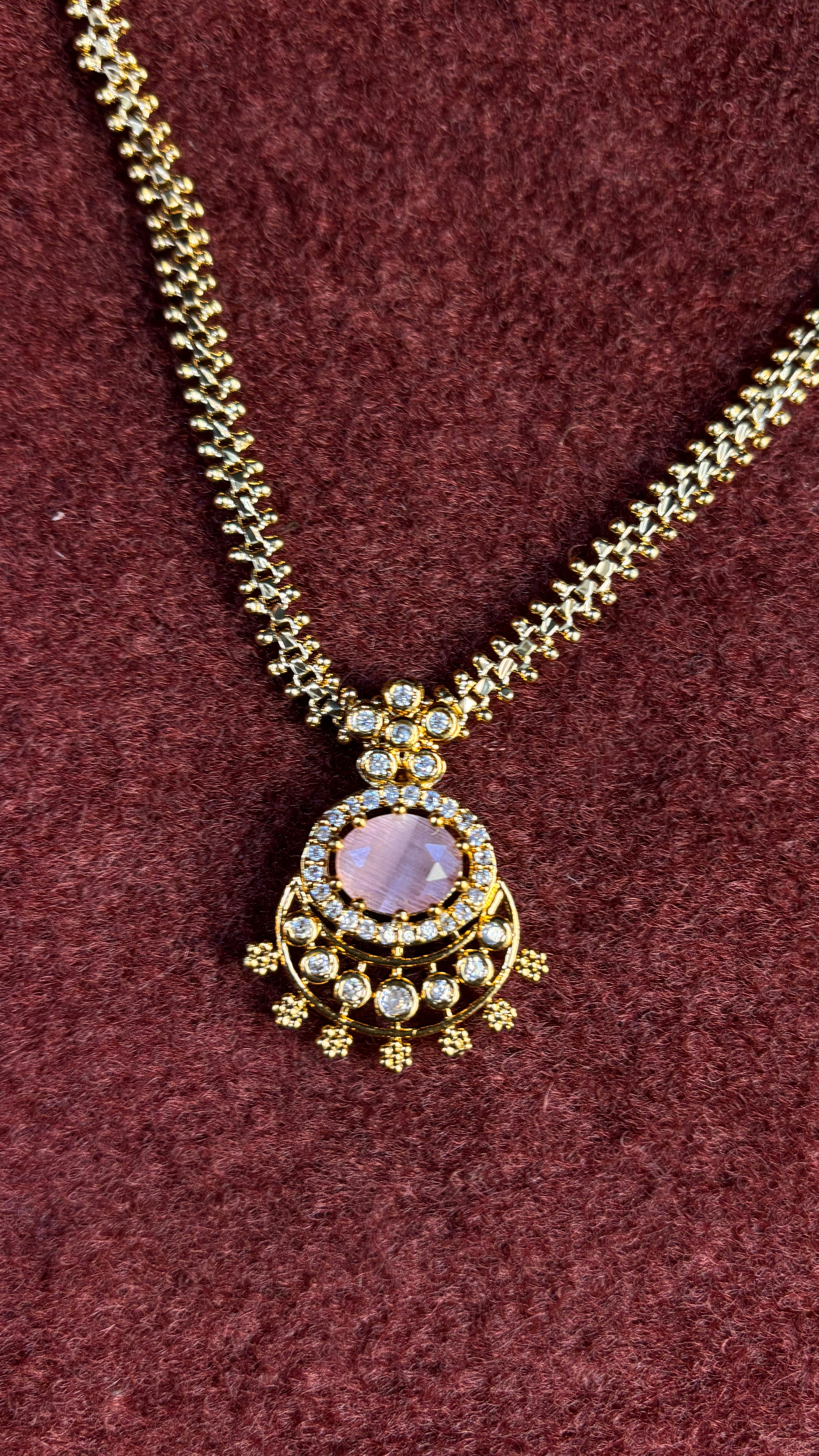 Pink Stone Naan Patti SRJNP08