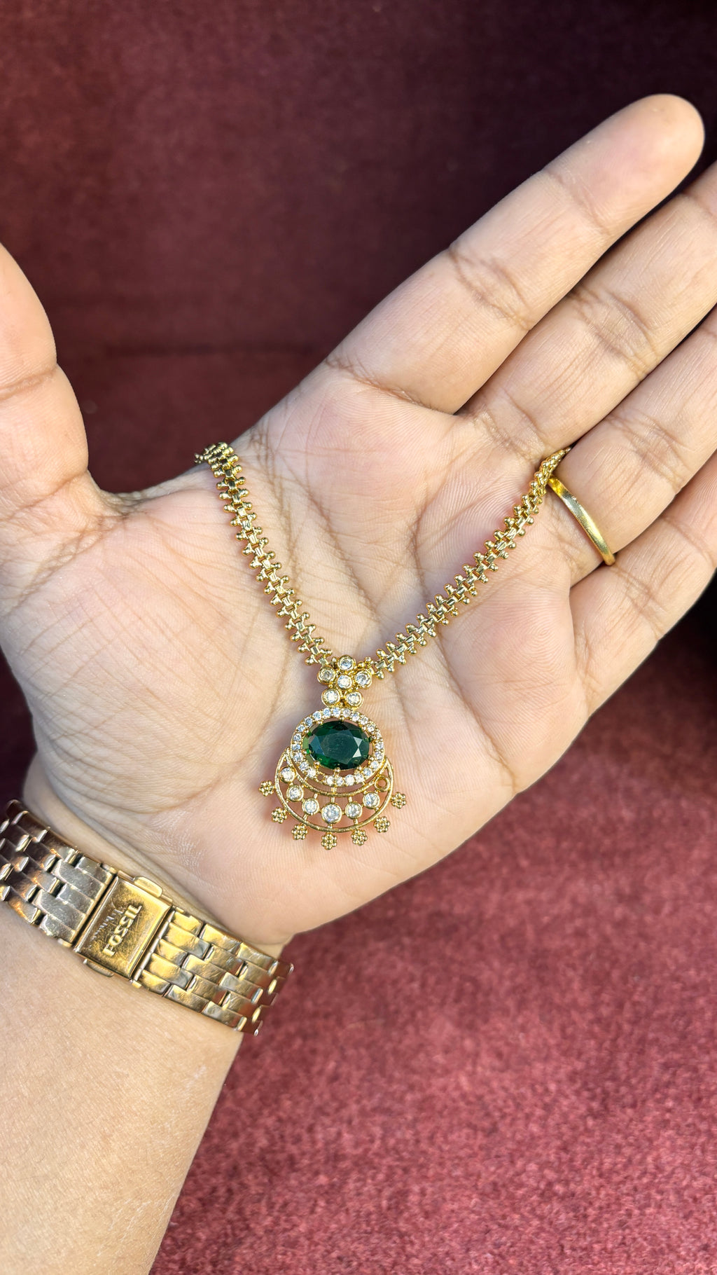 Green Stone Naan Patti SRJNP09