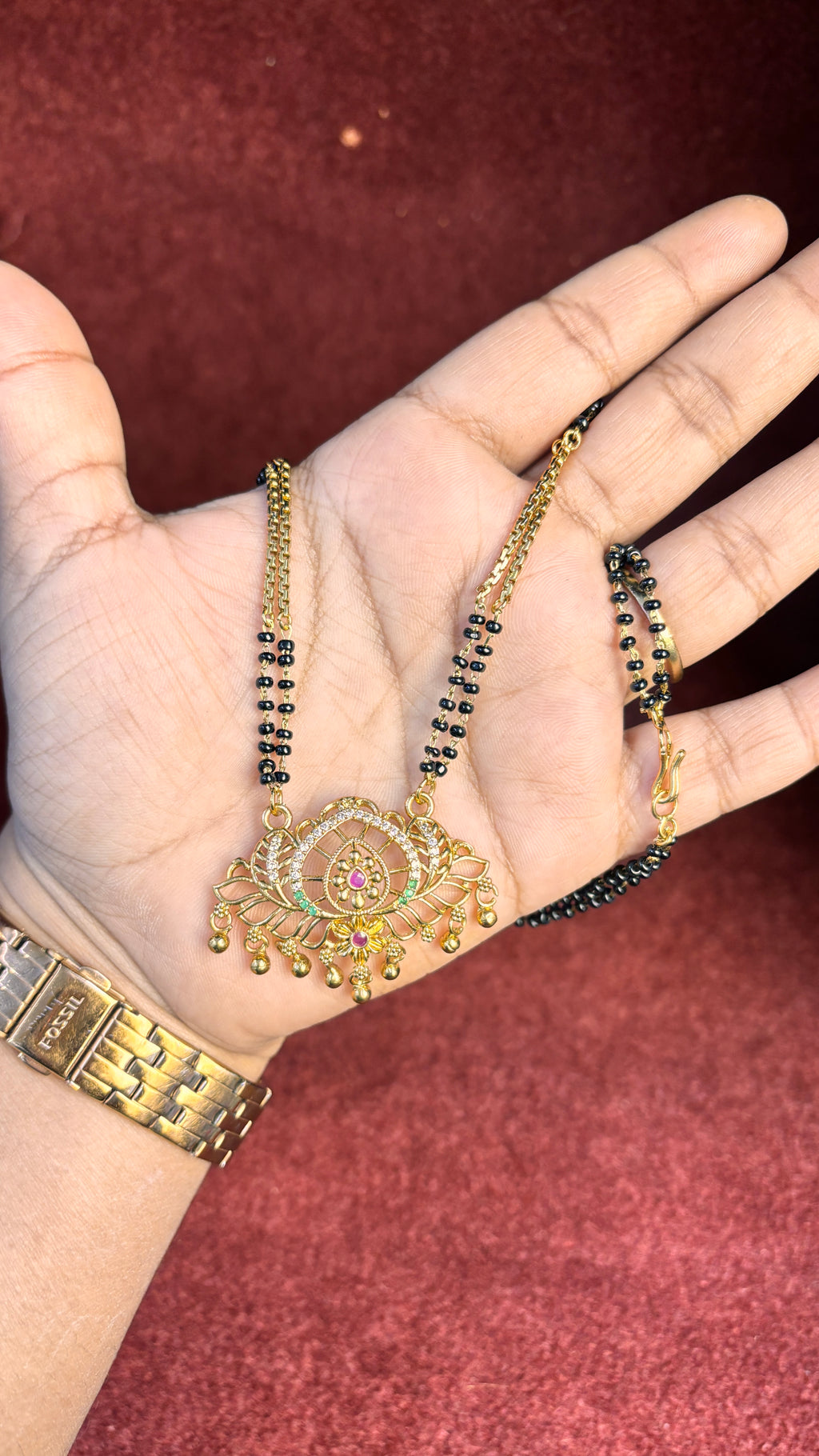 Lotus Black Beads 2 SRJBB06