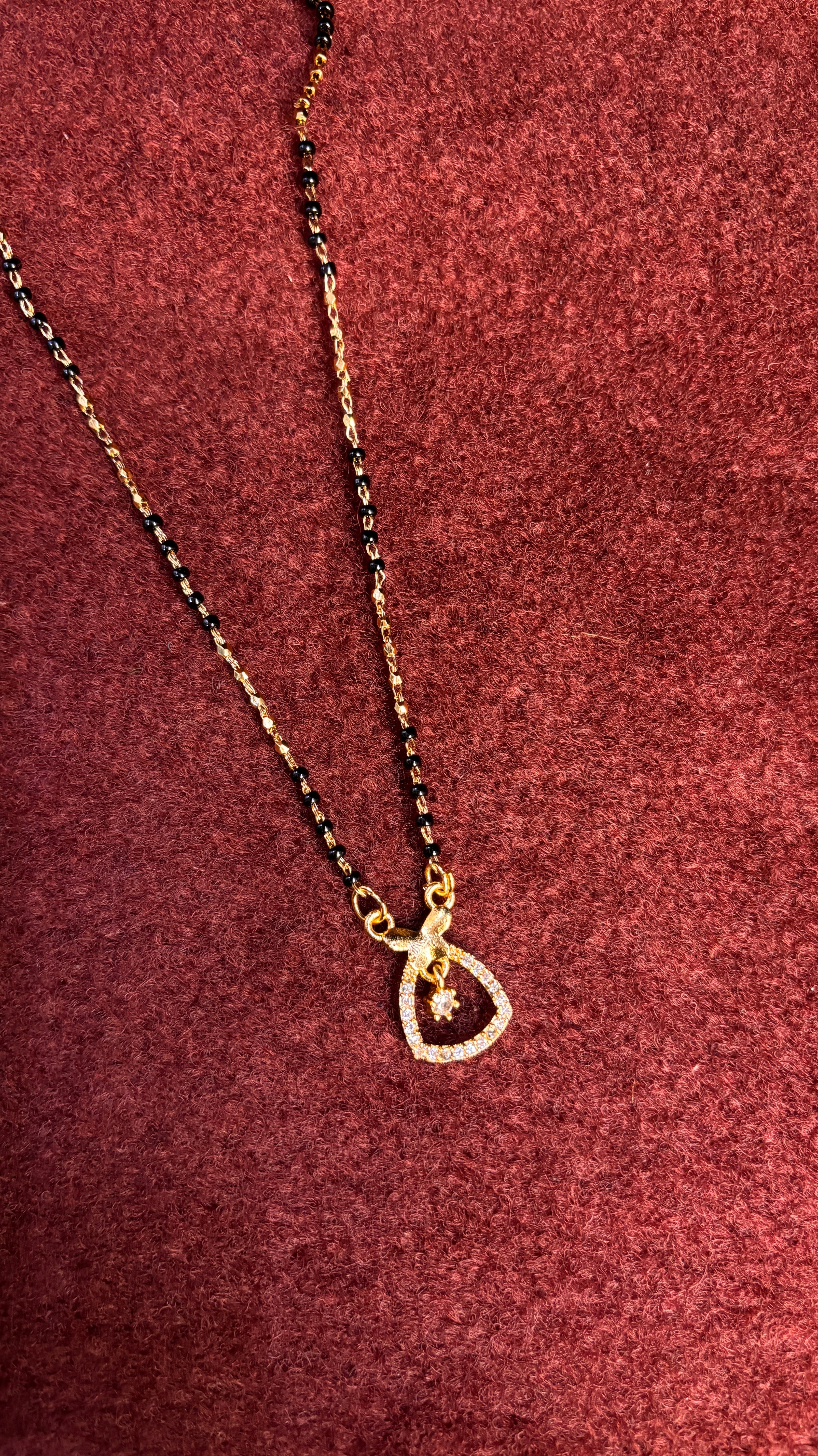 Single Line Black Beads SRJBB07