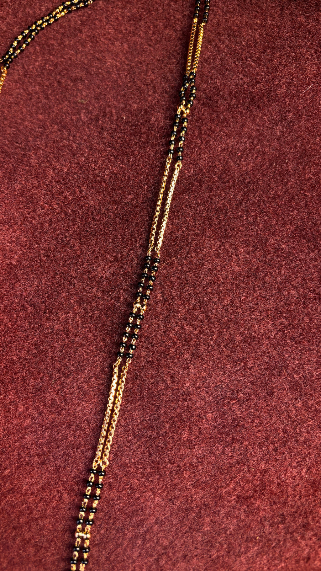 Laxmi Kasulu 2 Line Black Beads SRJLBB13