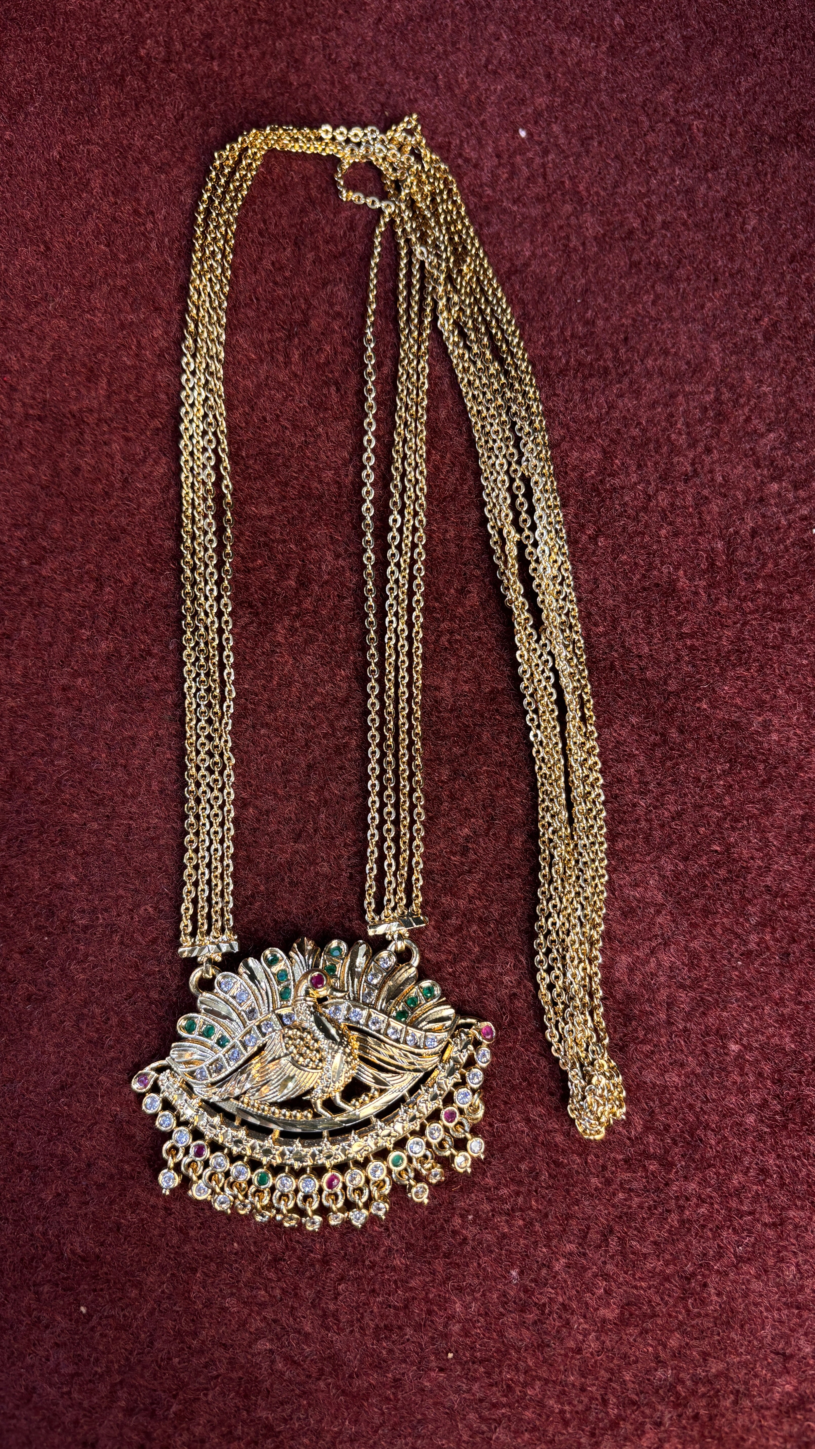 Peacock 4 Line Chandraharam SRJCH03