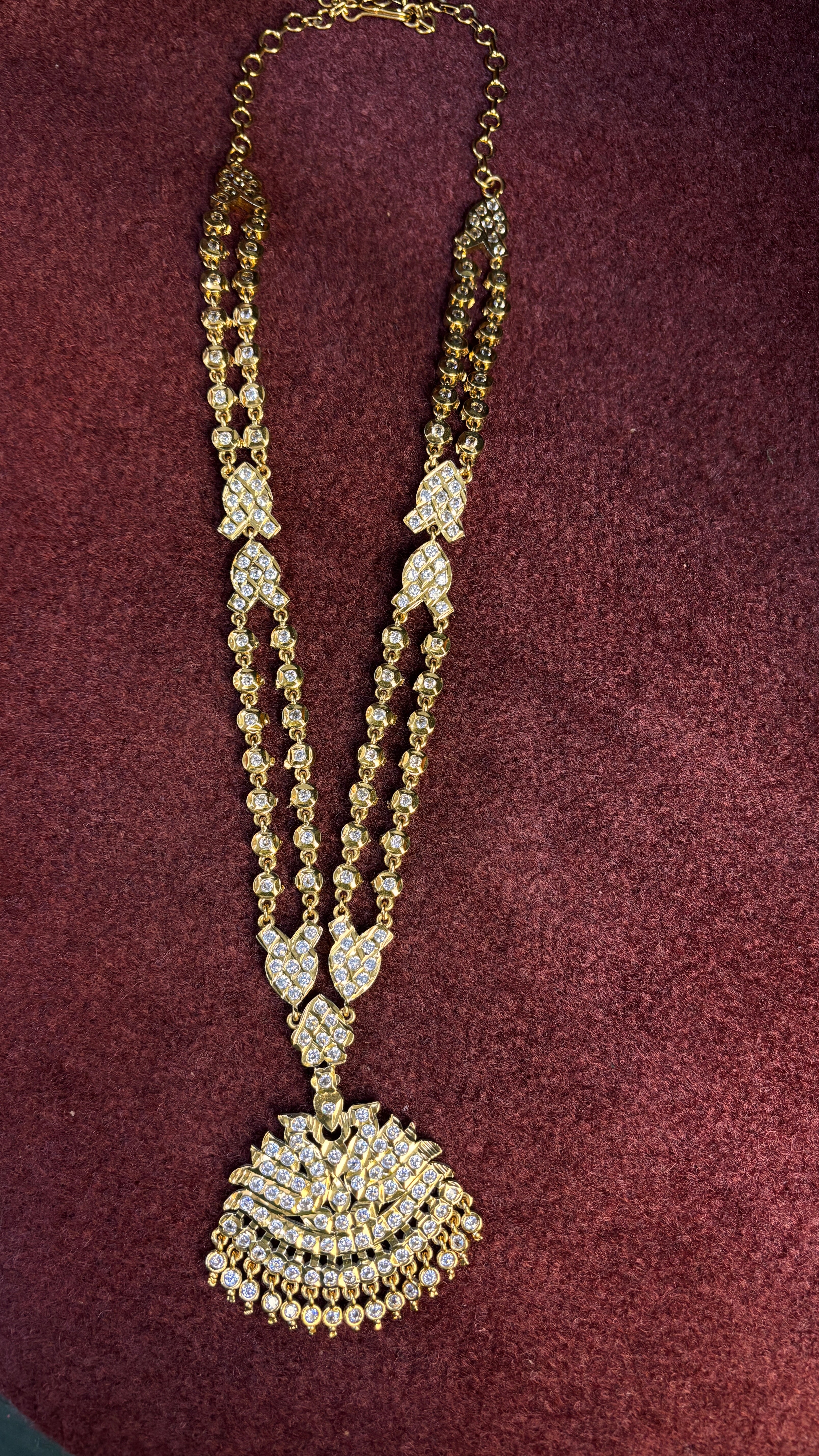 Uncut Stone Two Line Chain SRJ1399