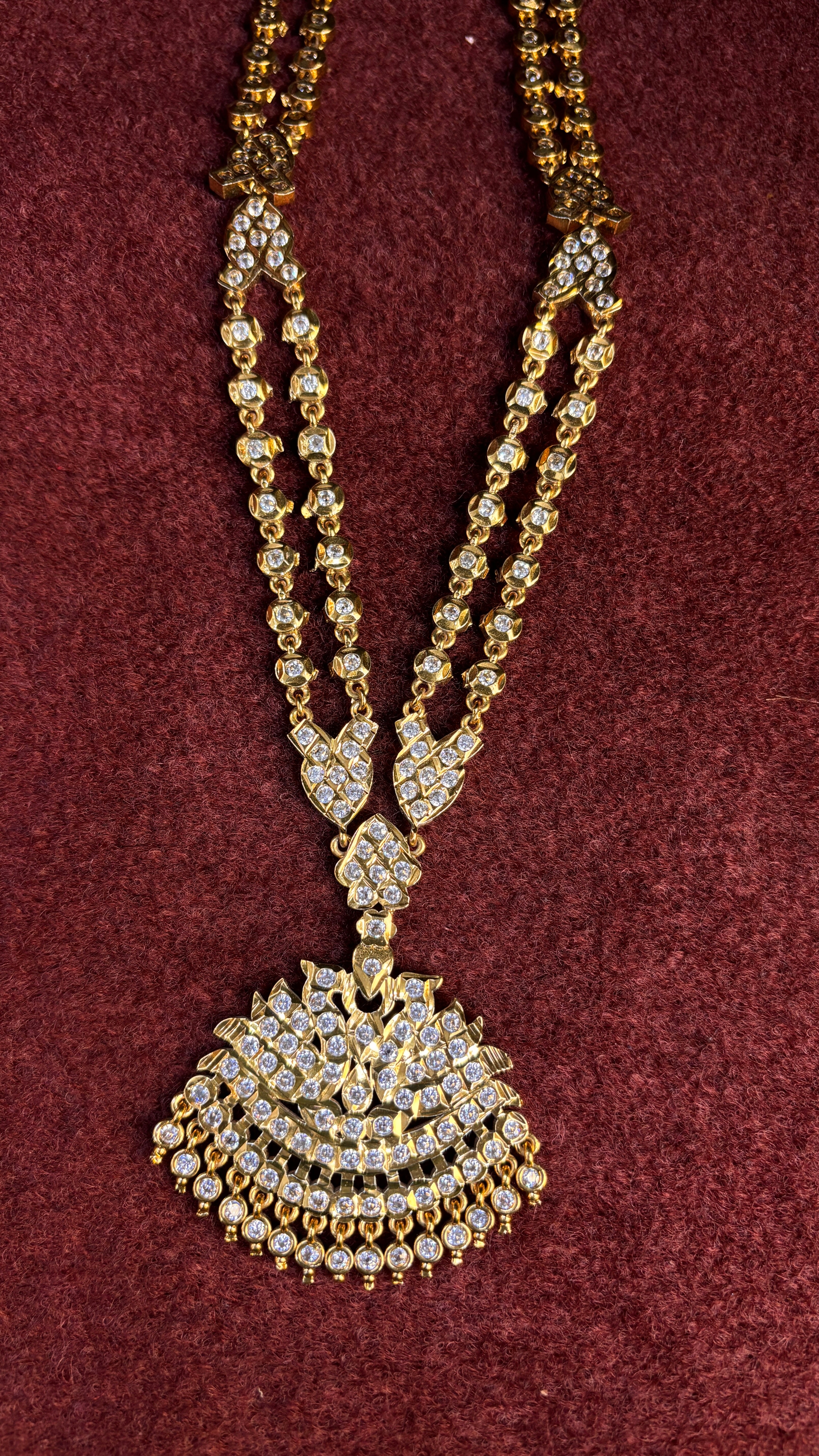 Uncut Stone Two Line Chain SRJ1399