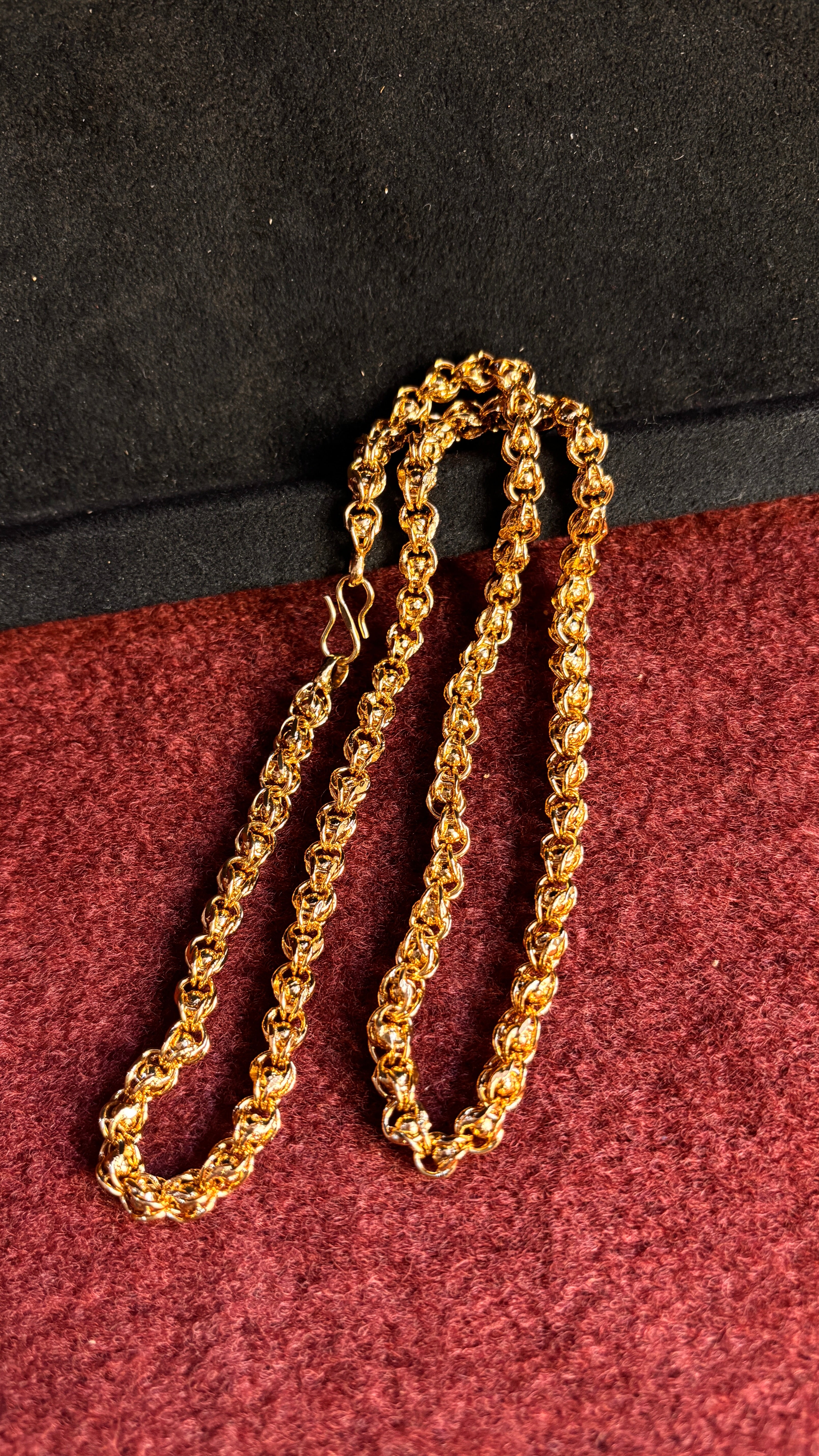 Men Ball Cutting Short Chain 22 Inch SRJSC17