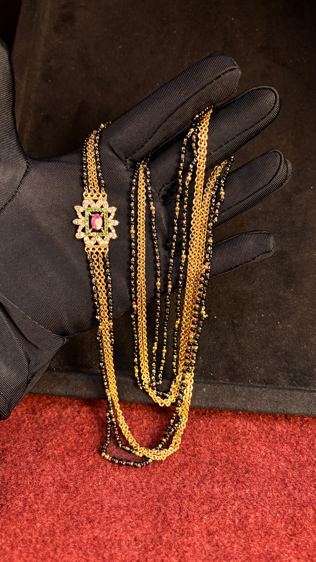 Black Beads Chandraharam SRJCH05