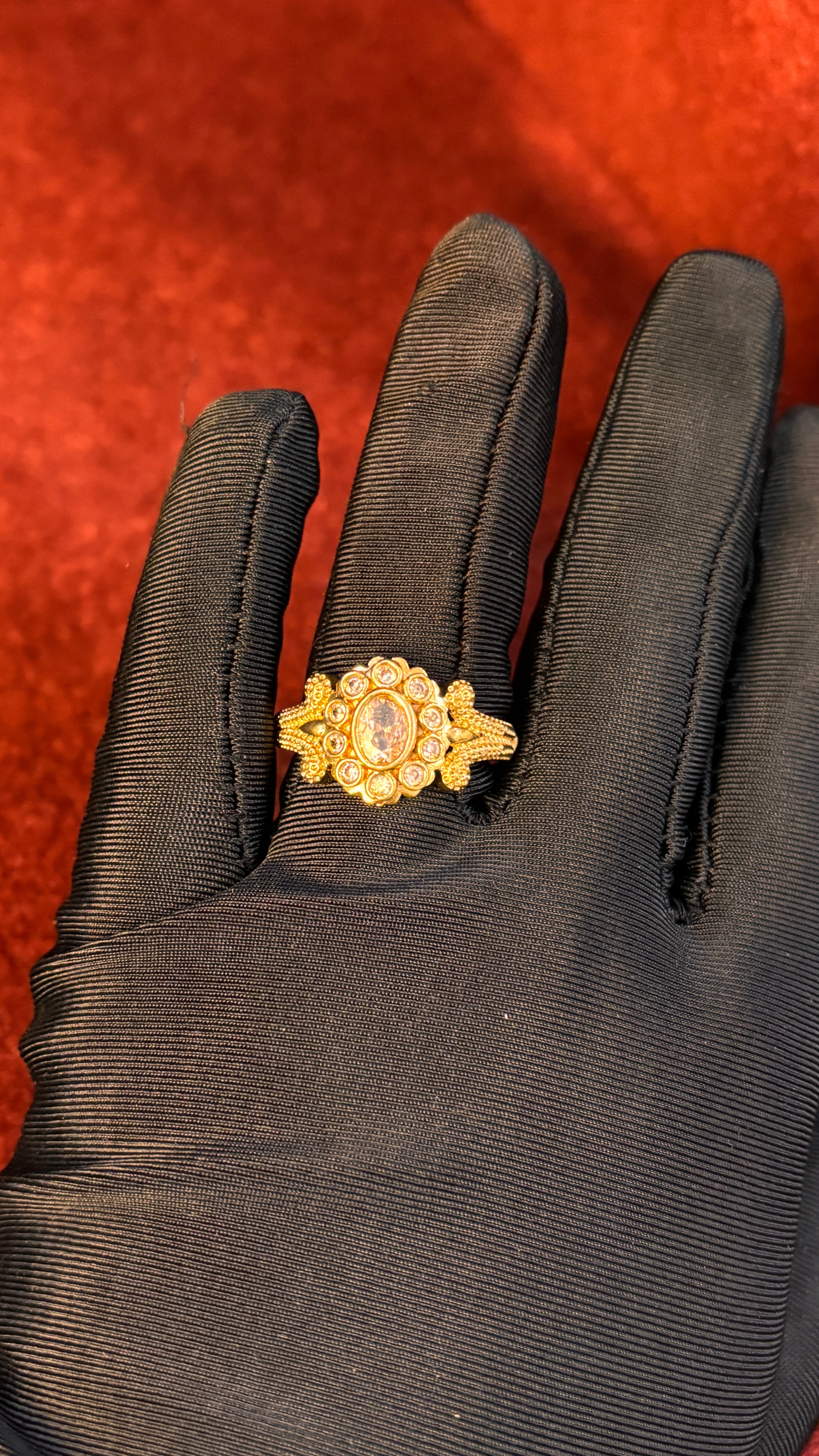 White Stone Ring SRJR02