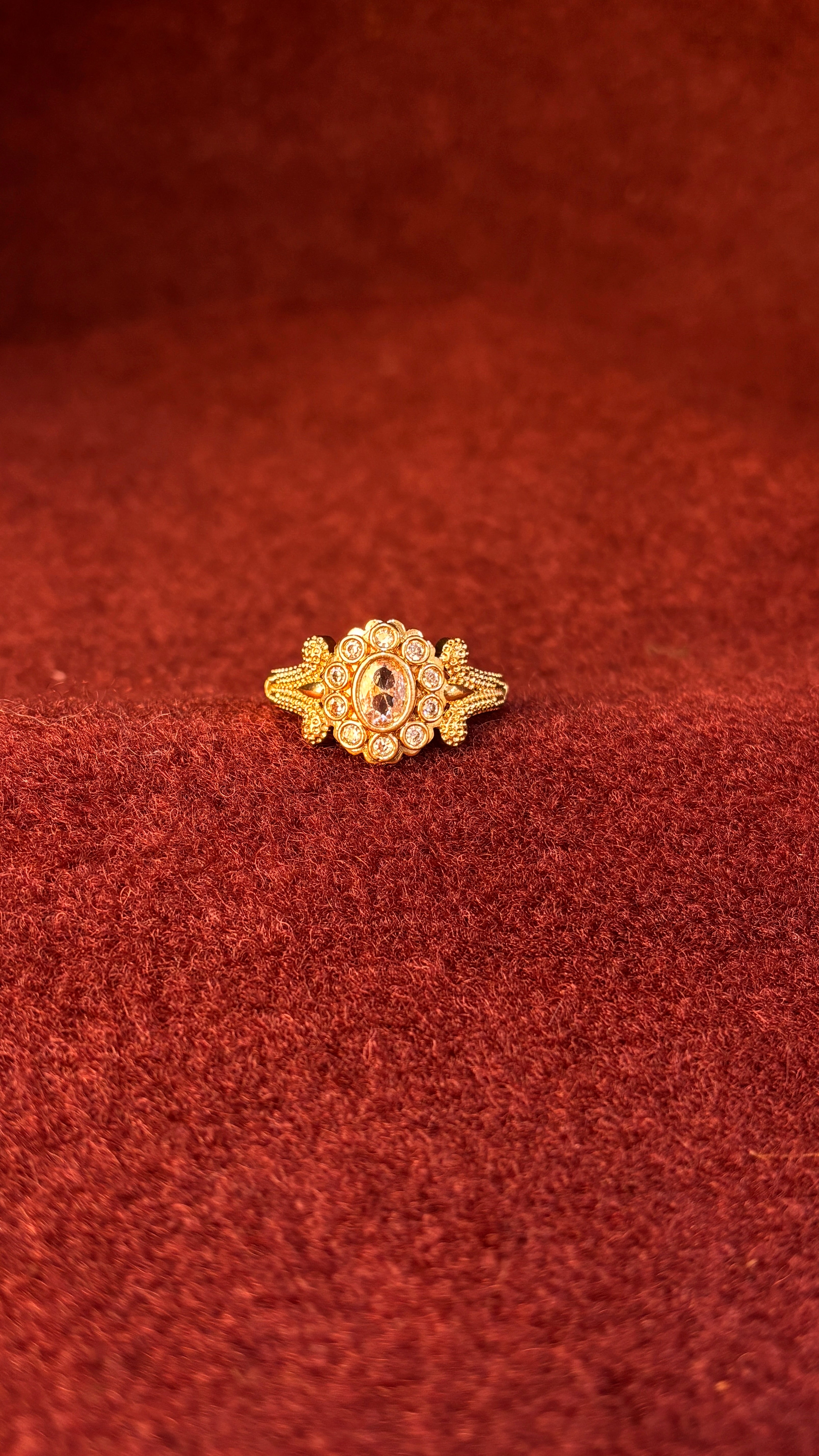 White Stone Ring SRJR02