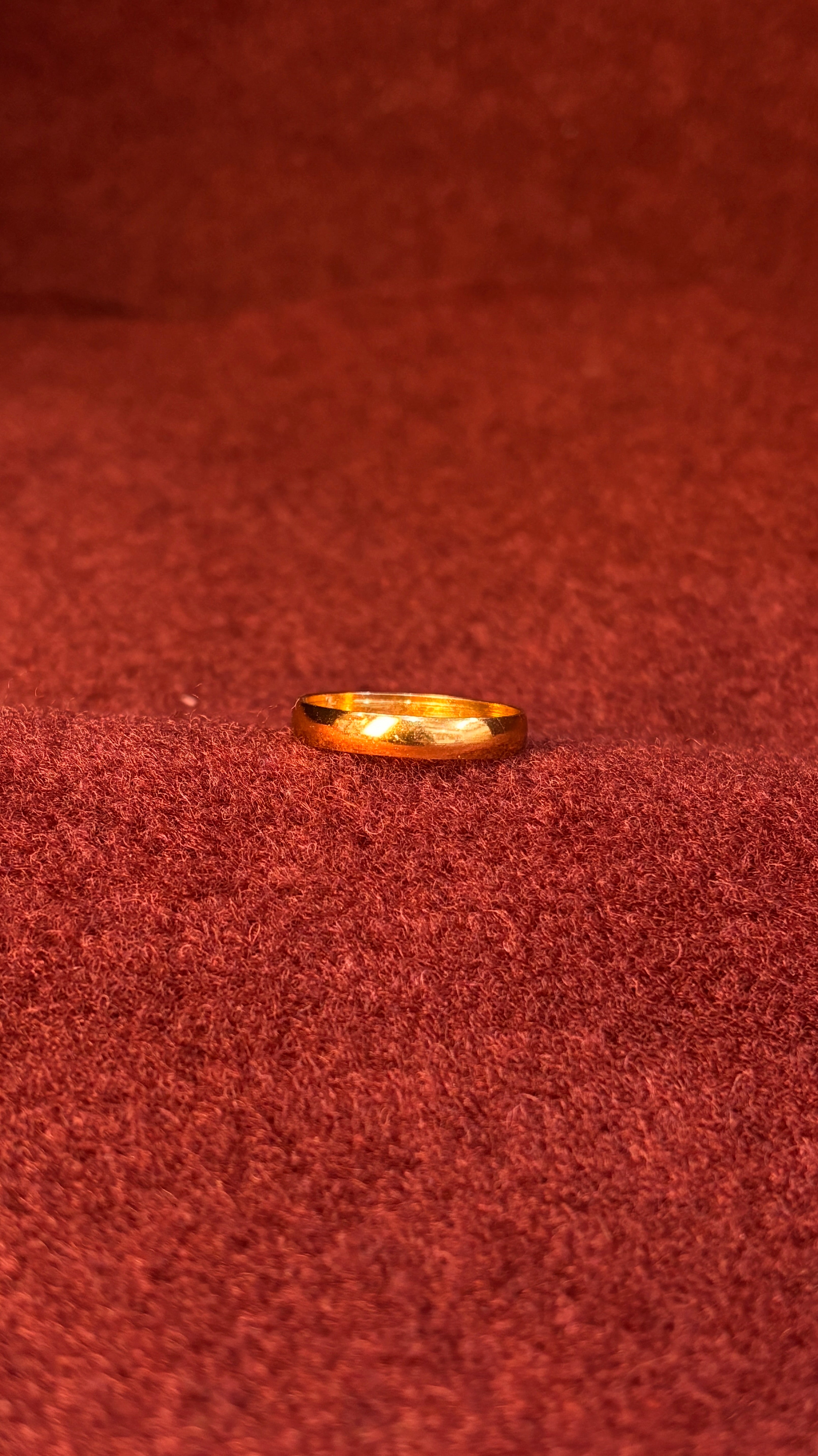 Gold Plane Ring Thin SRJR08