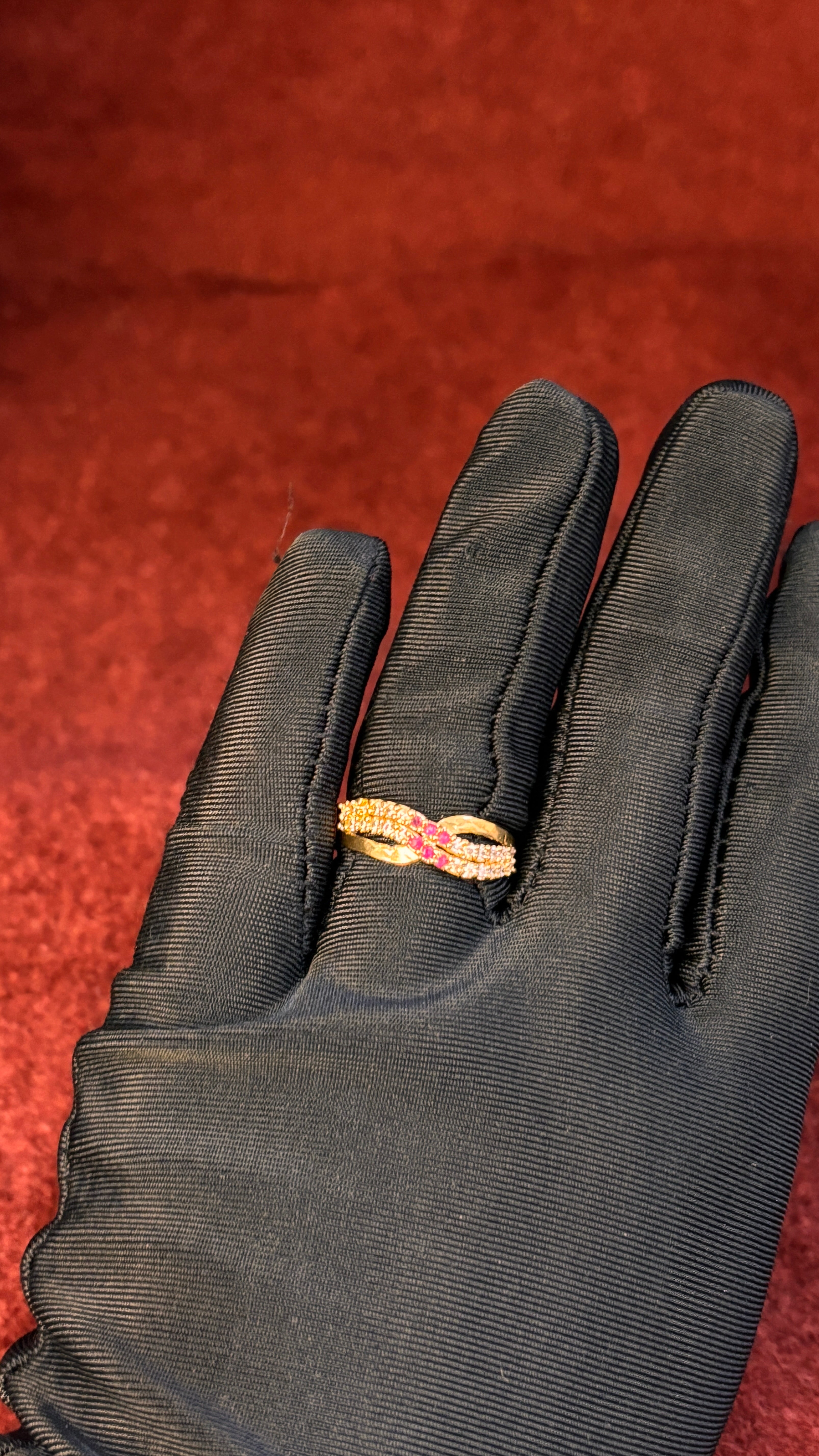 Pink & White Stone Ring SRJR14