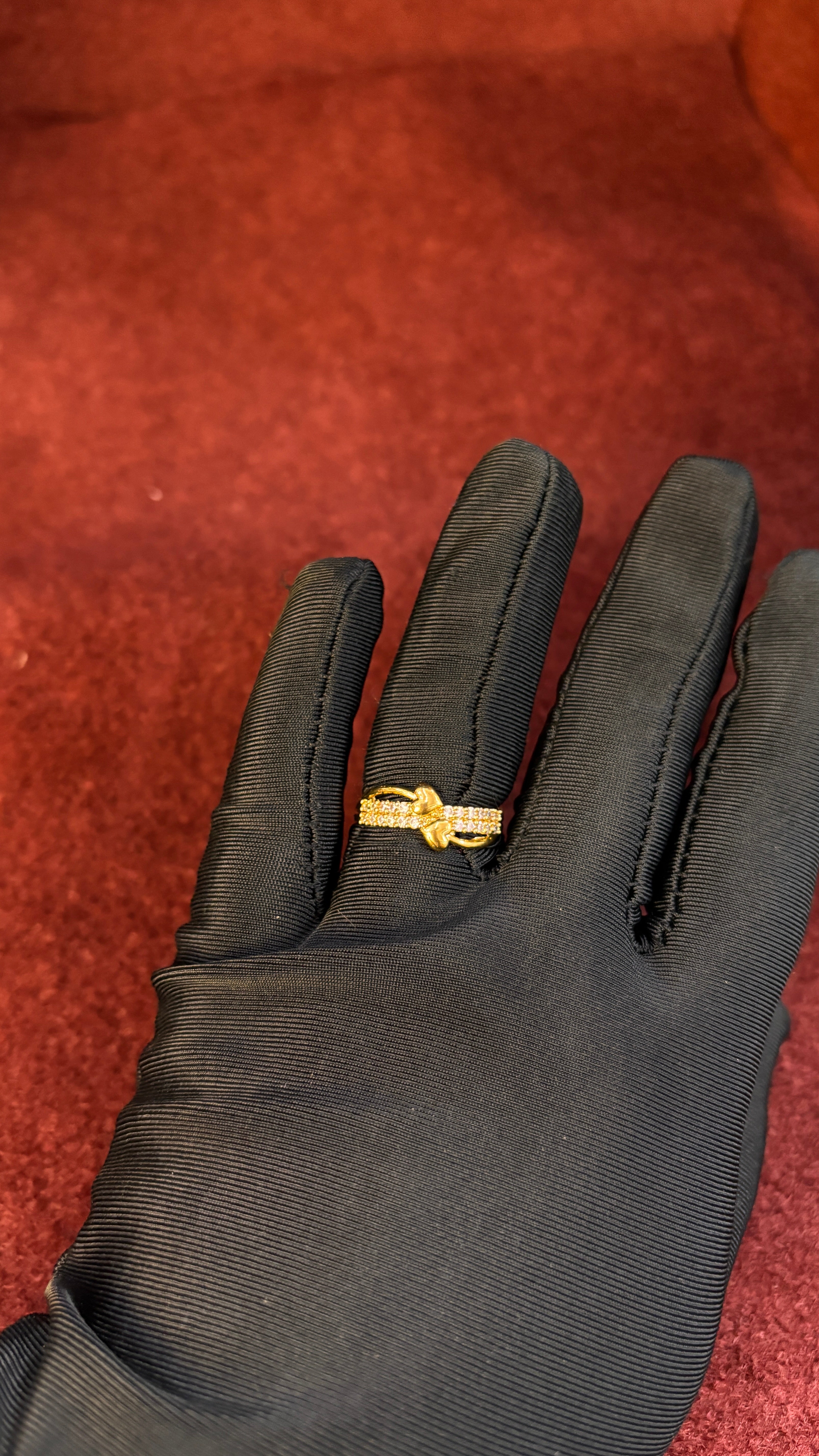 Heart White Stone Ring SRJR21