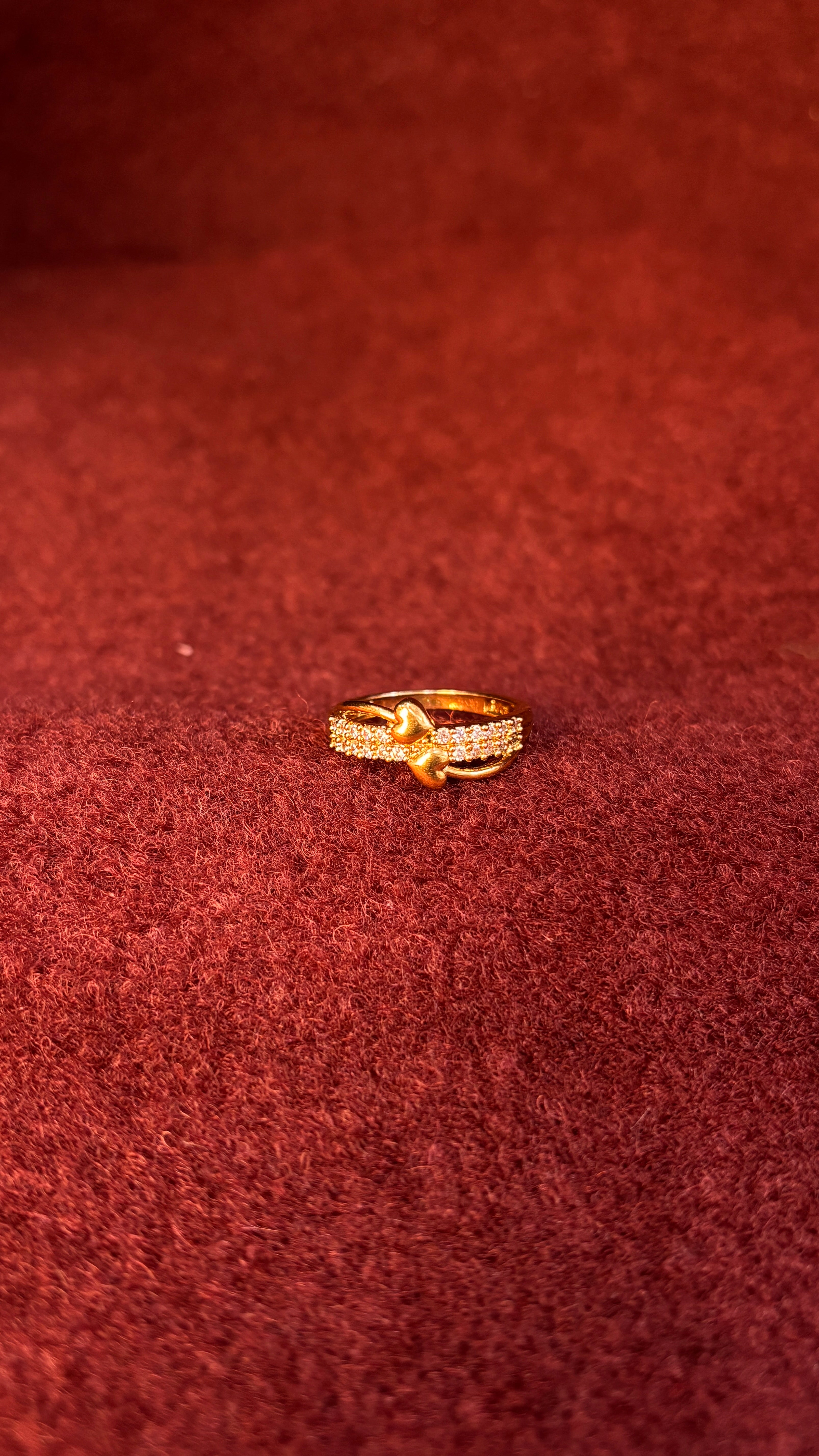 Heart White Stone Ring SRJR21