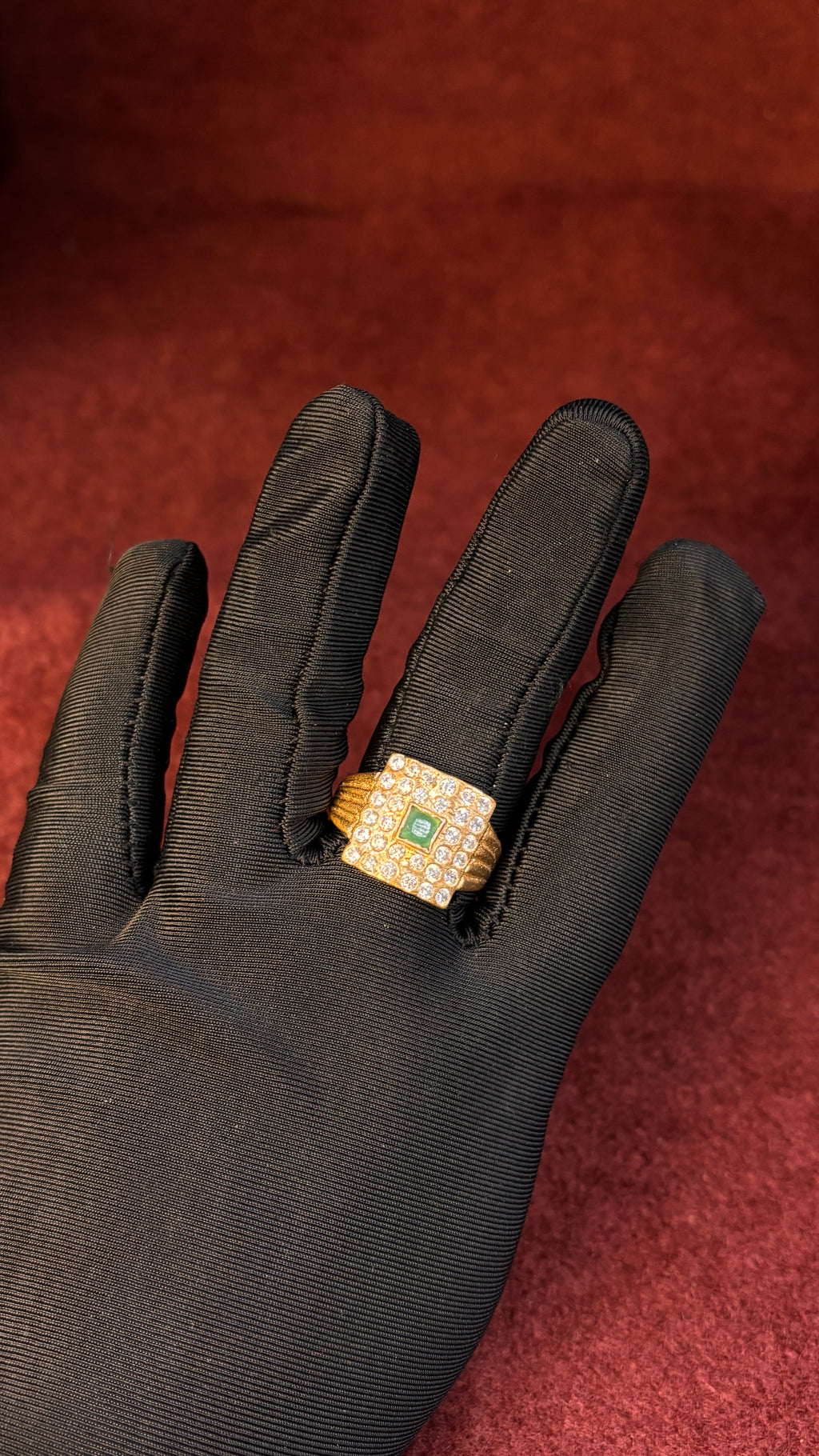 Panchaloham Green Zamindar Ring SRJPR11