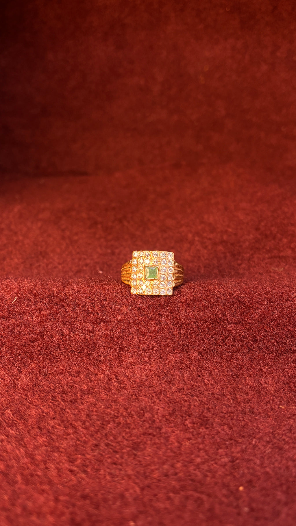 Panchaloham Green Zamindar Ring SRJPR11