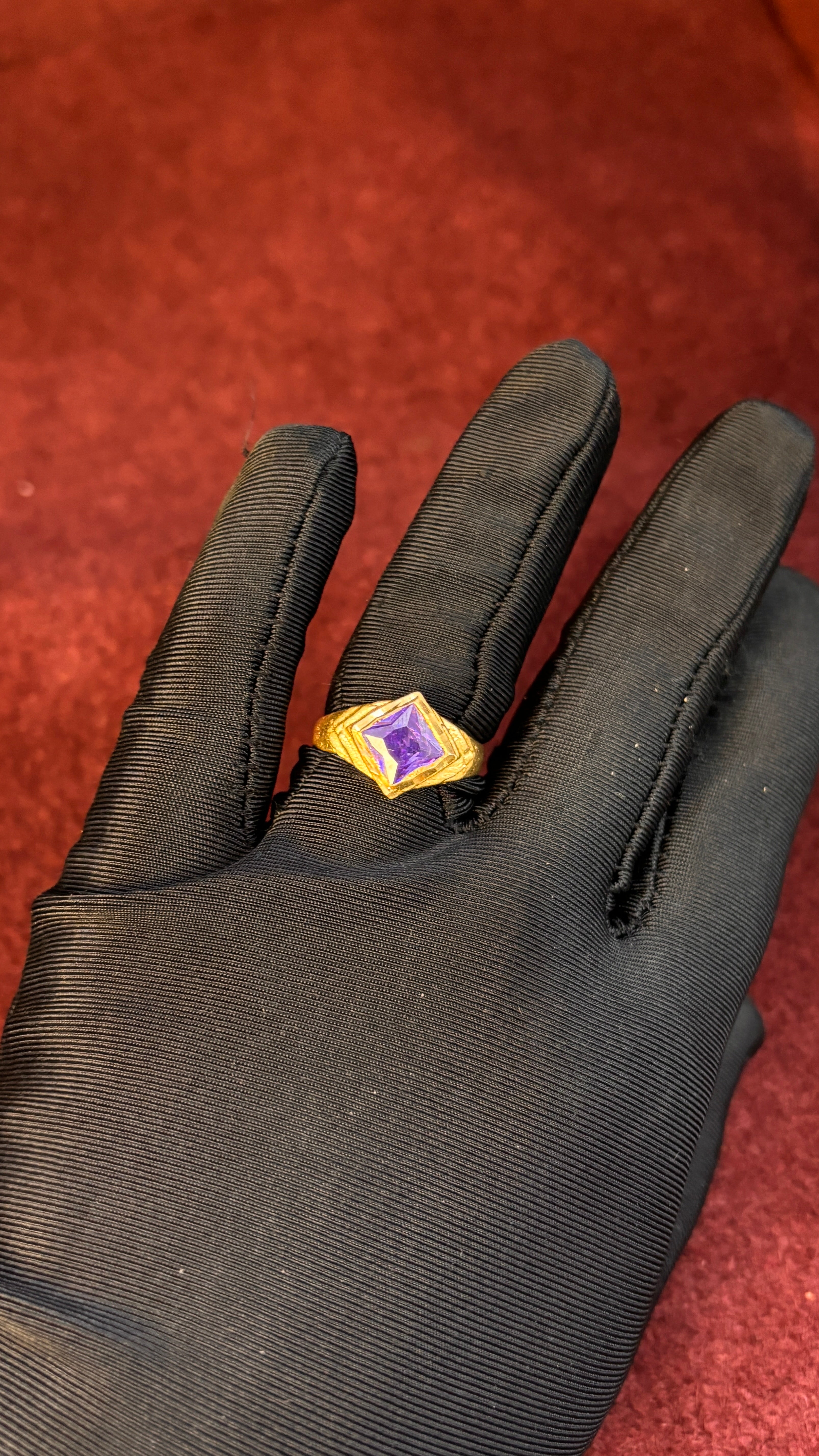 Lavender Stone Men's Ring SRJPR12