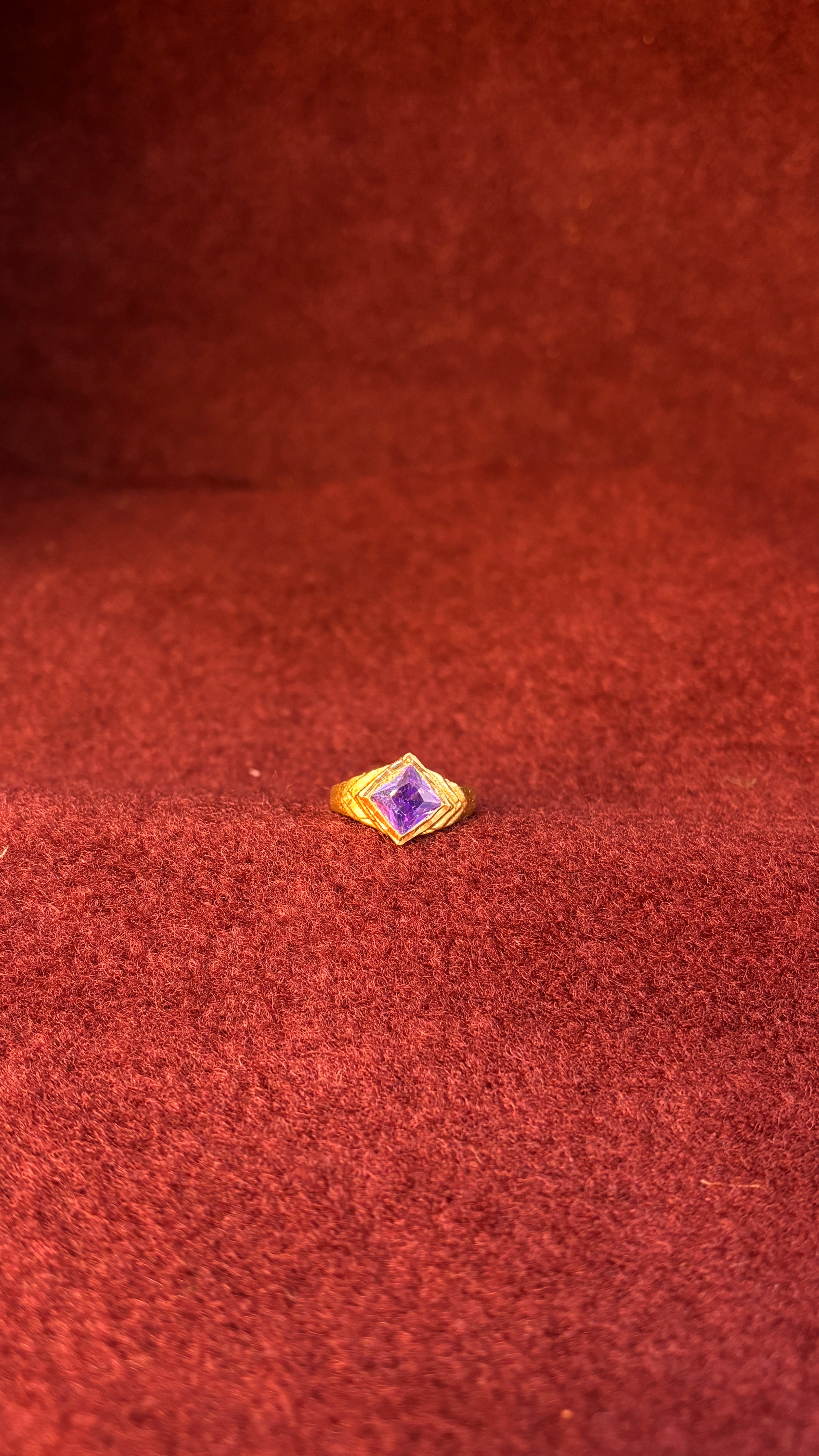 Lavender Stone Men's Ring SRJPR12