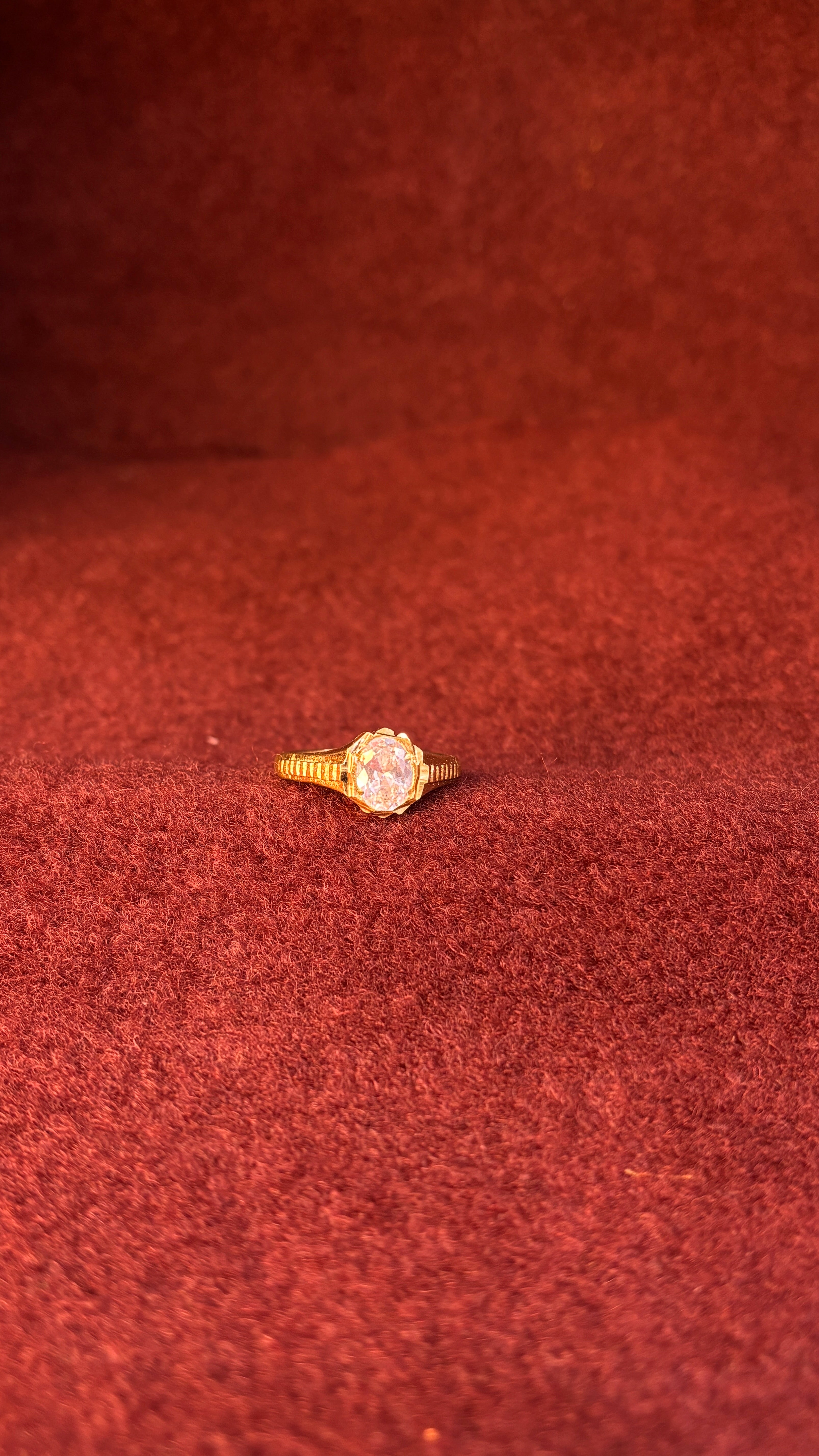 Panchaloham White Stone Mens Ring SRJPR15