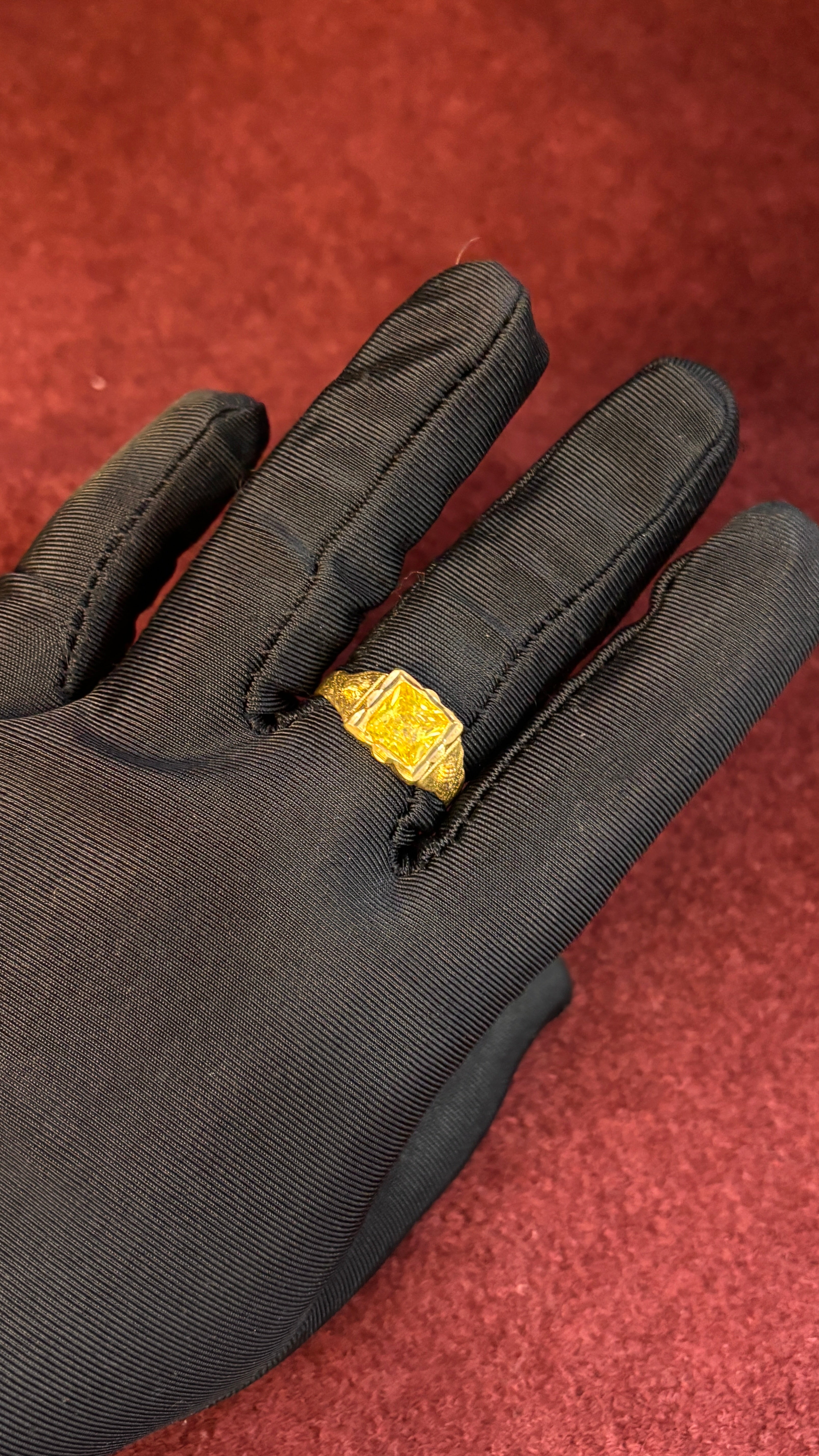 Panchaloham Yellow Stone Men's Ring SRJPR17