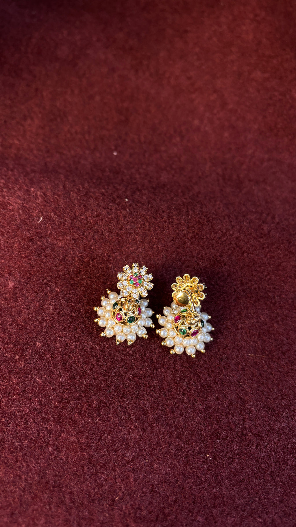 Pearl Multi Jhumka SRJER69