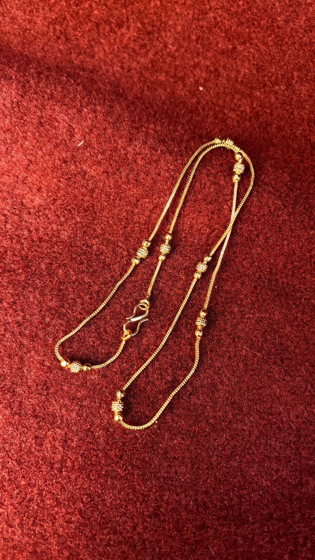 Gold Ball Short Chain SRJSC01