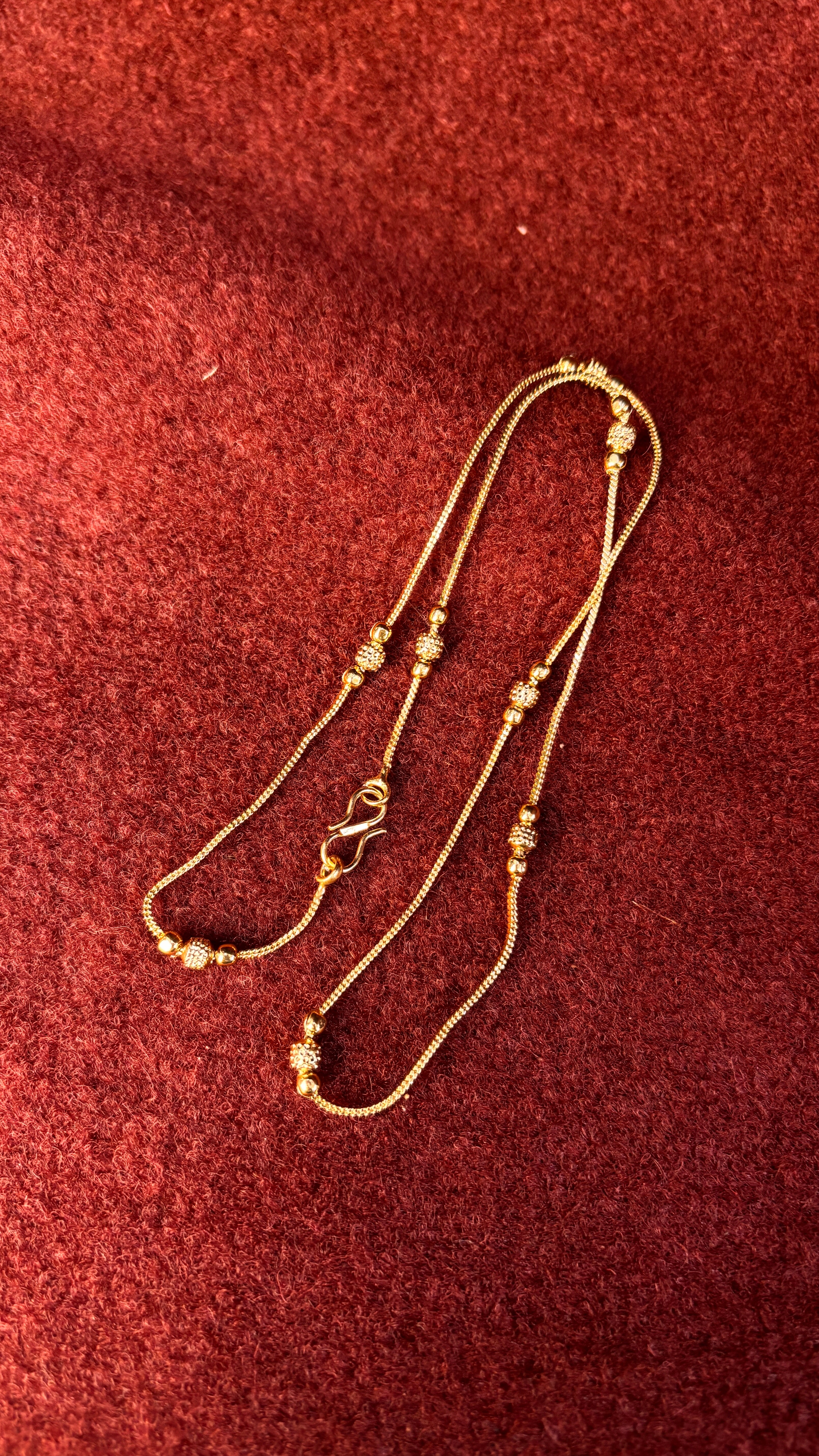 Gold Ball Short Chain SRJSC01