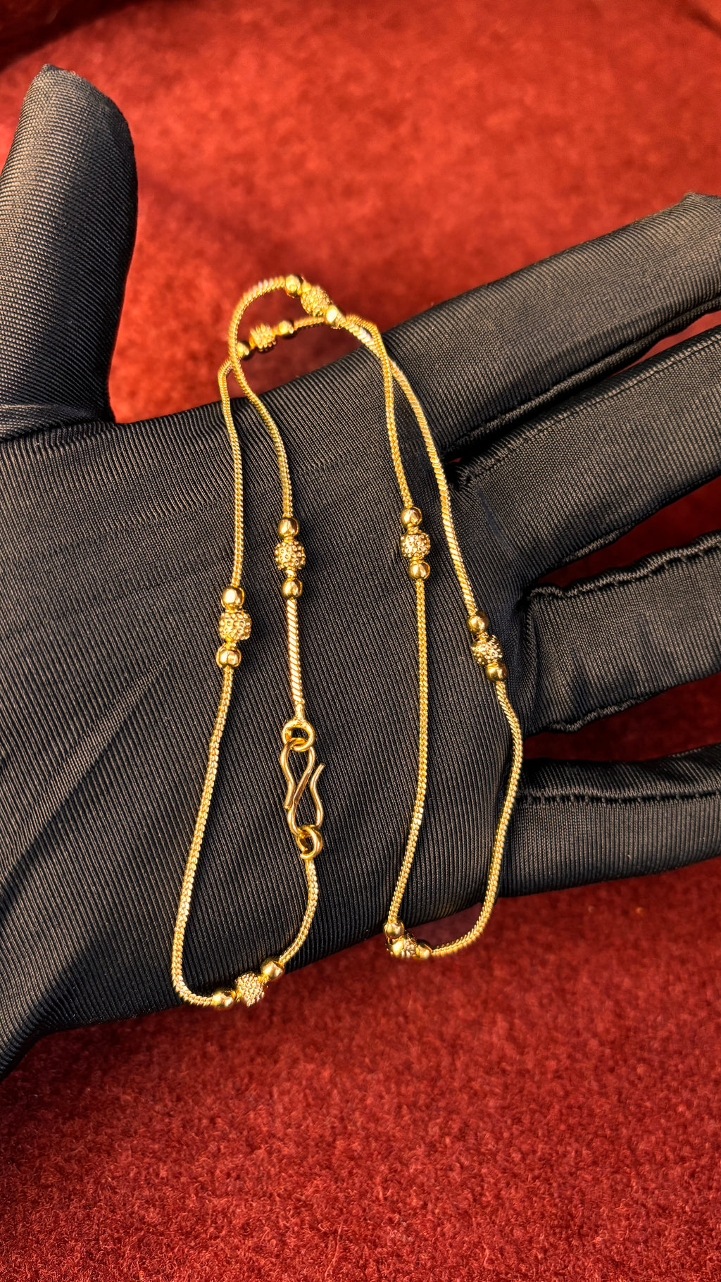 Gold Ball Short Chain SRJSC01