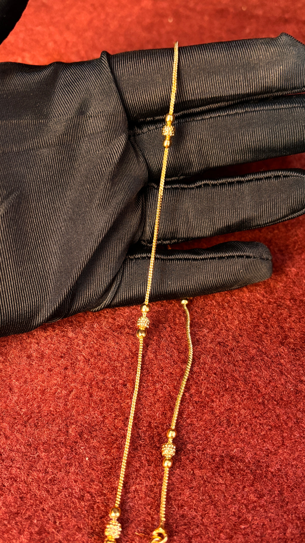 Gold Ball Short Chain SRJSC01