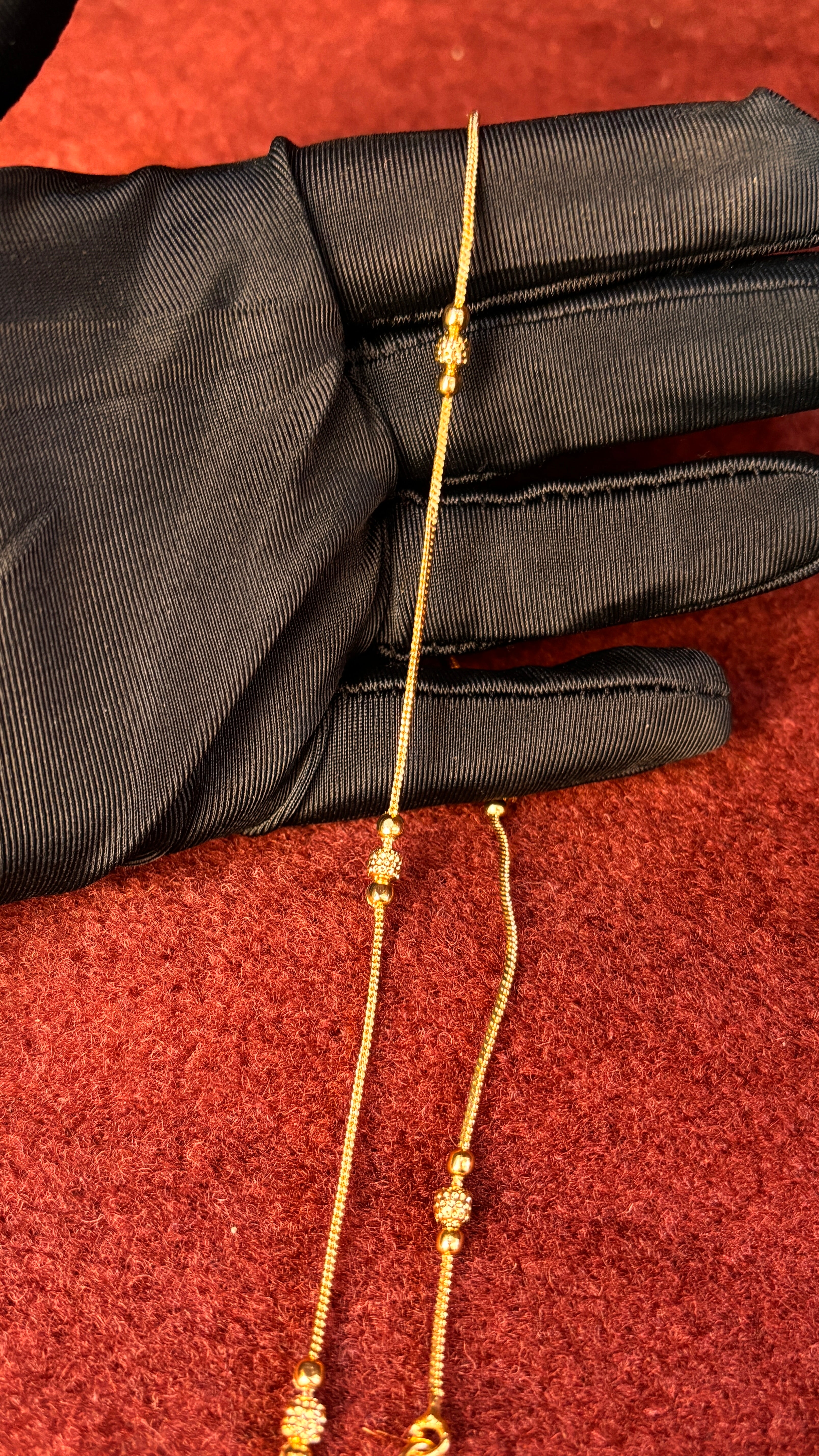 Gold Ball Short Chain SRJSC01