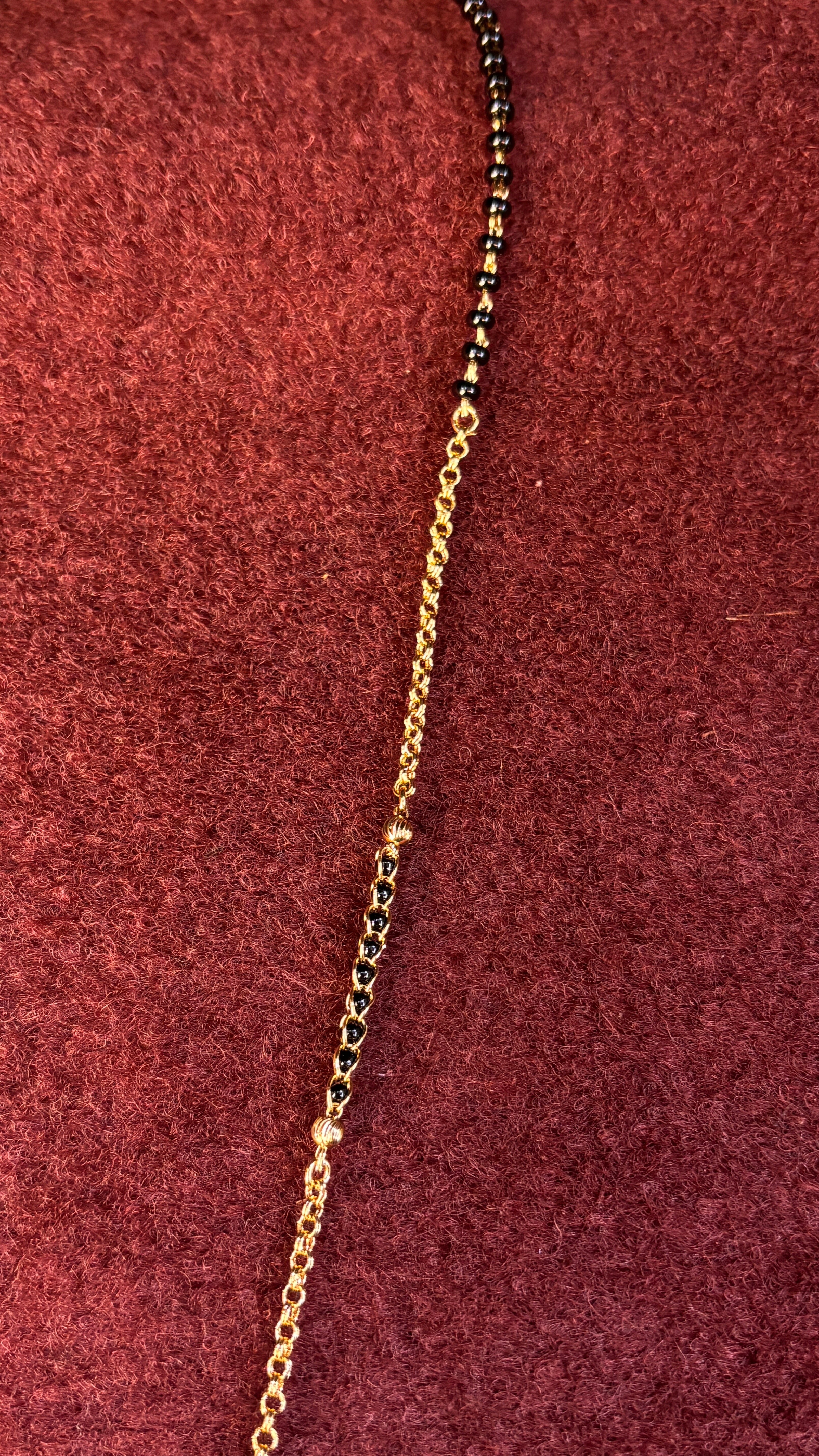 Cz Ball Chain With Chandraharam Chain SRJBB21