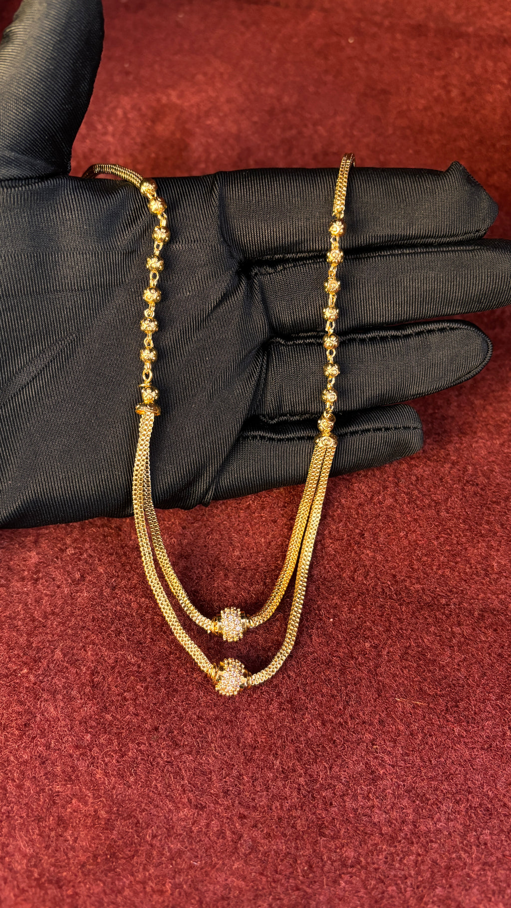 2 Line CZ Balls SRJBC07