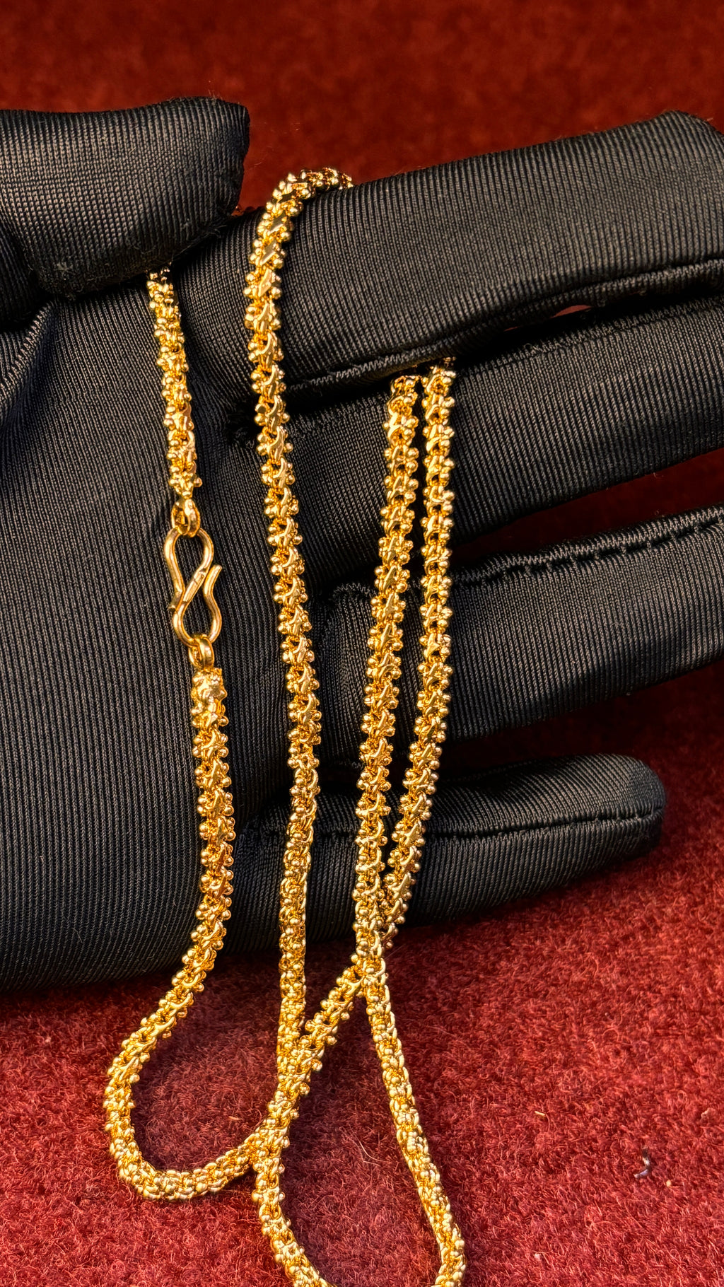 Thin Ballbasha Short Chain 22 Inch SRJSC36