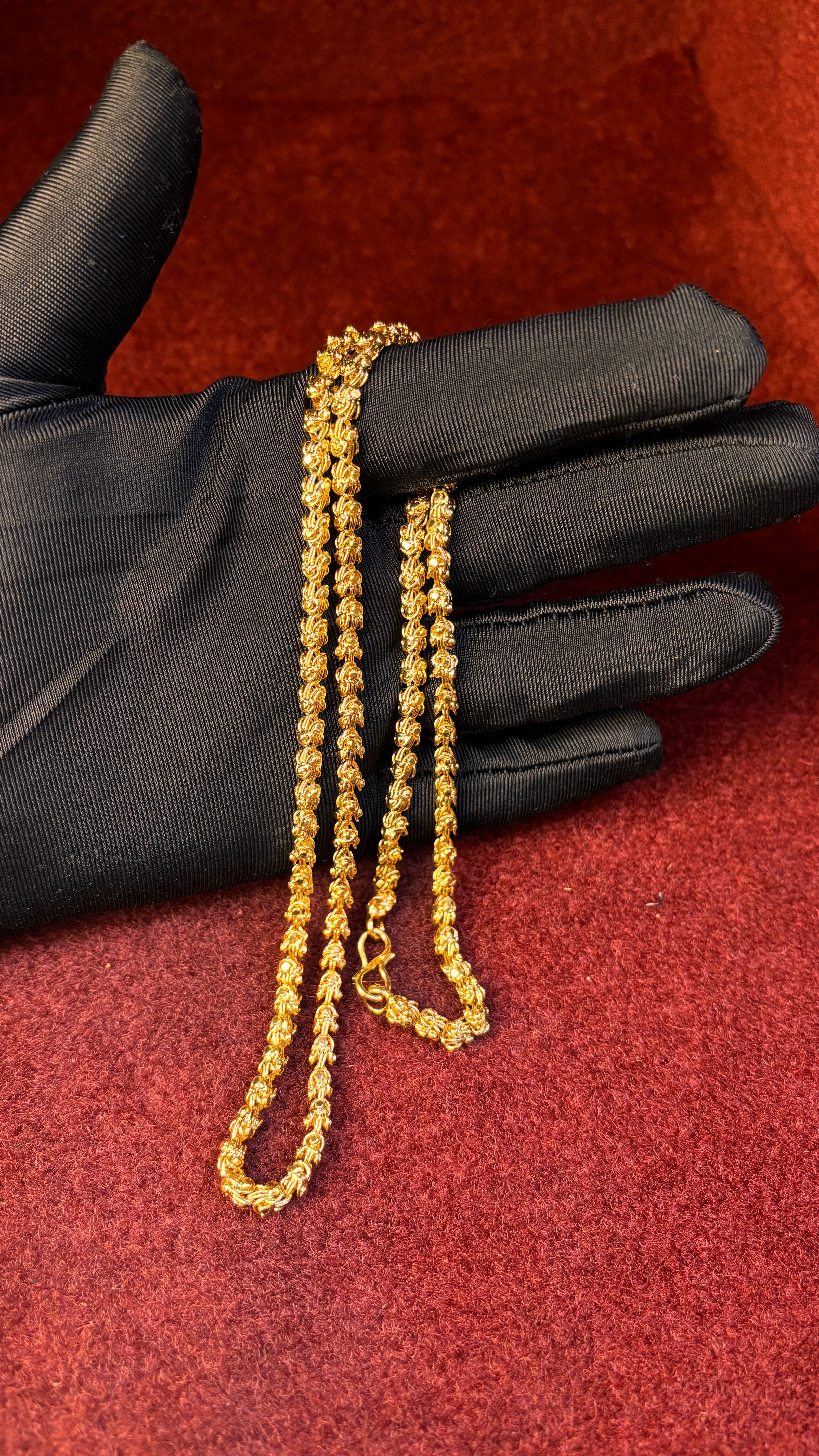 Thin Chandramukhi 22 Inch Short Chain SRJSC26