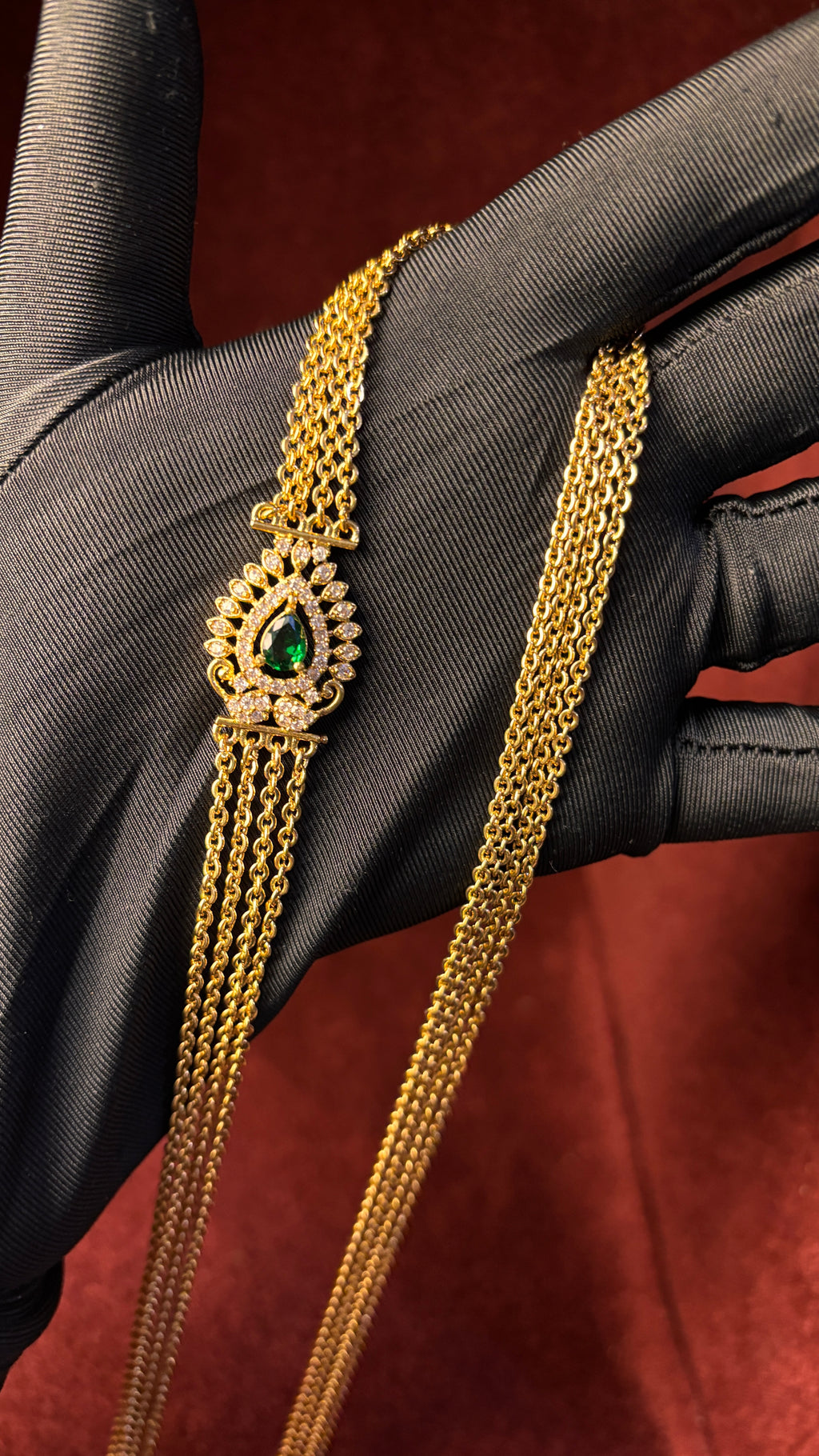 Green Bindhi 4 Line Chandraharam SRJCH10