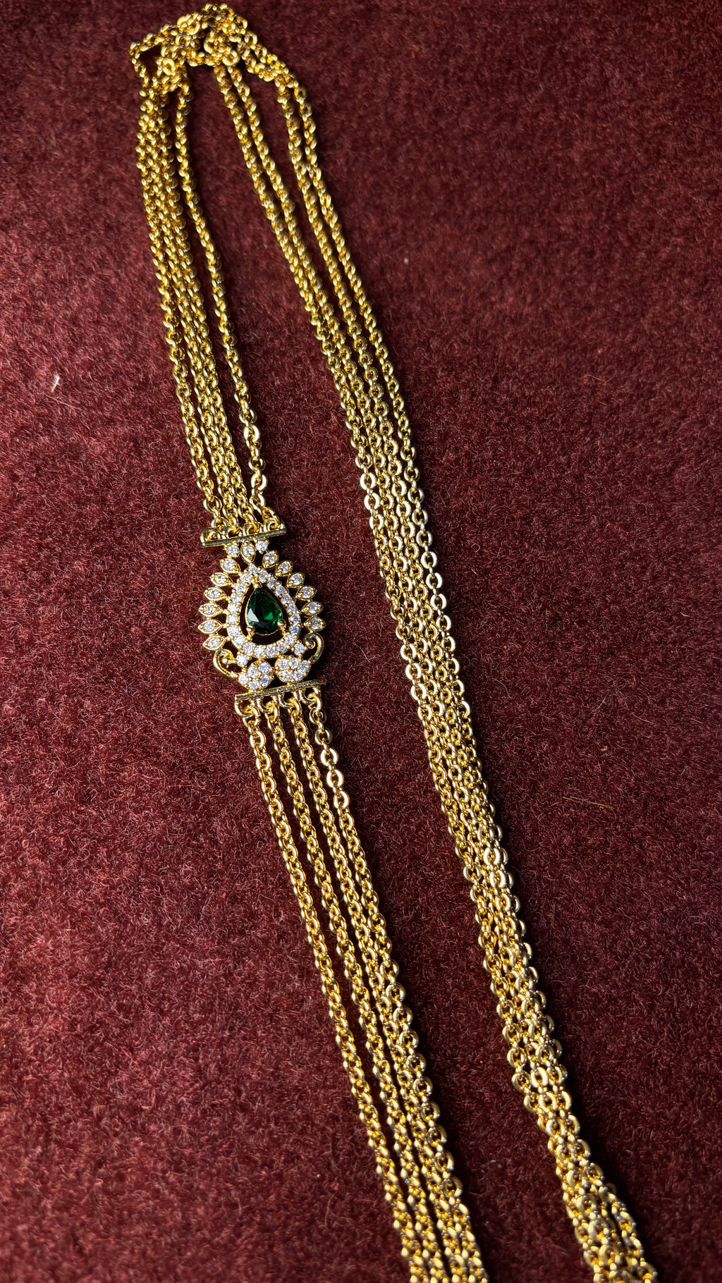 Green Bindhi 4 Line Chandraharam SRJCH10