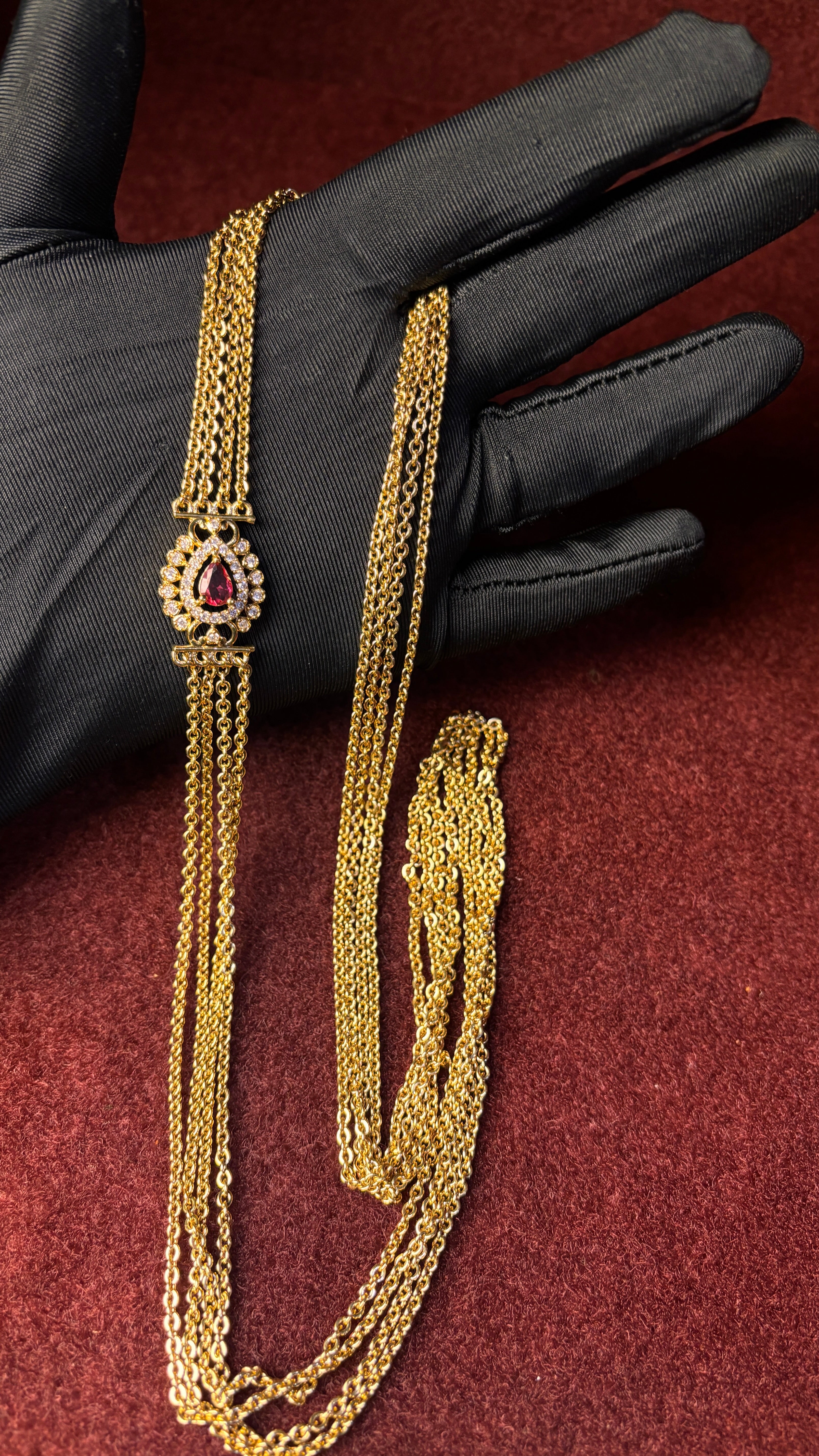 Pink Bindhi 4 Line Chandraharam SRJCH11