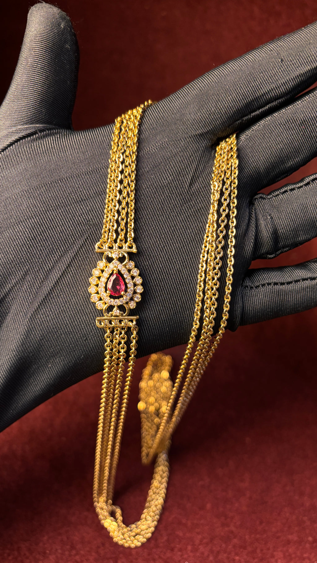 Pink Bindhi 4 Line Chandraharam SRJCH11