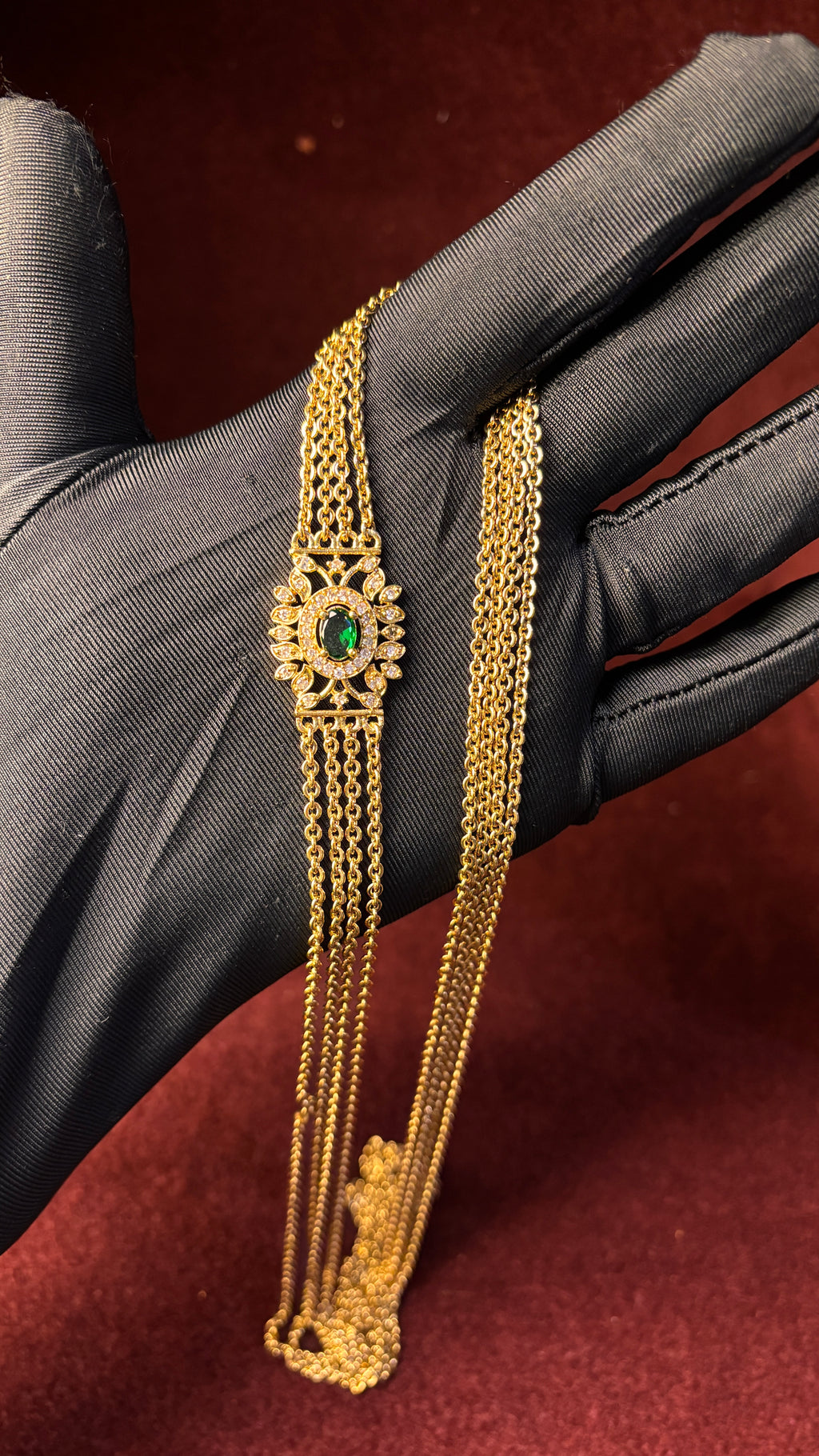 4 Line Green Design Chandraharam SRJCH13