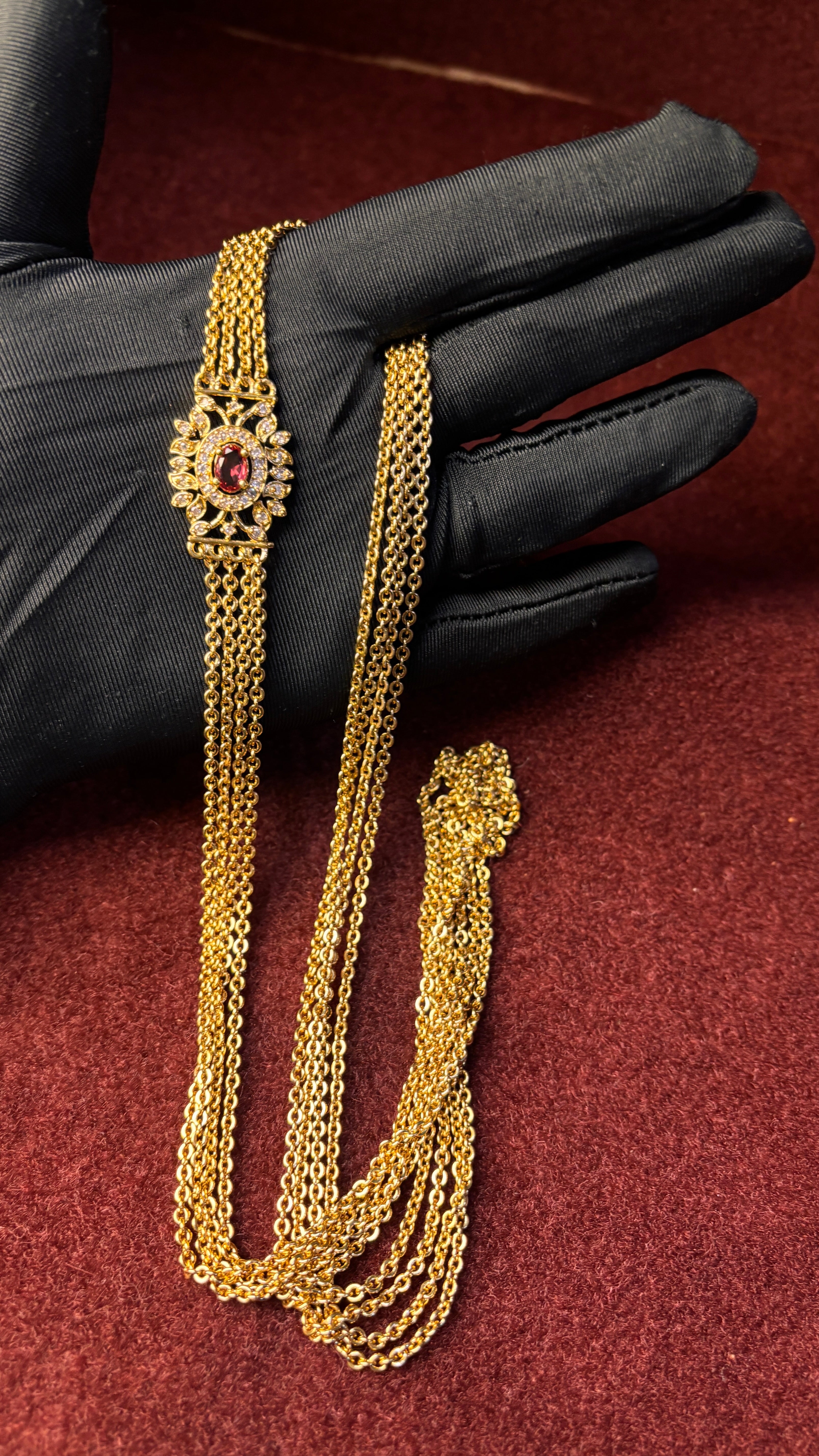 4 Line Pink Design Chandraharam SRJCH14