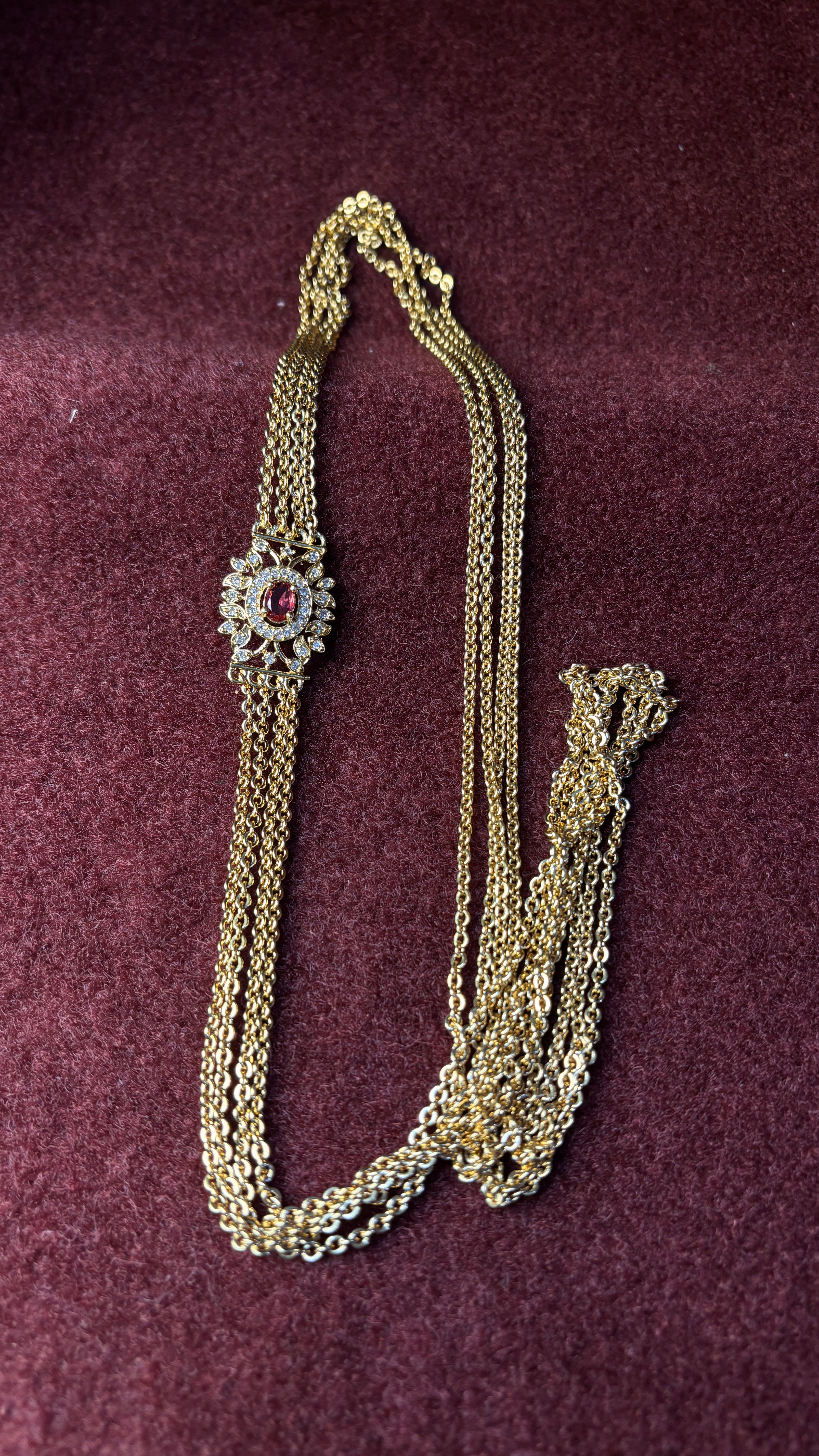 4 Line Pink Design Chandraharam SRJCH14