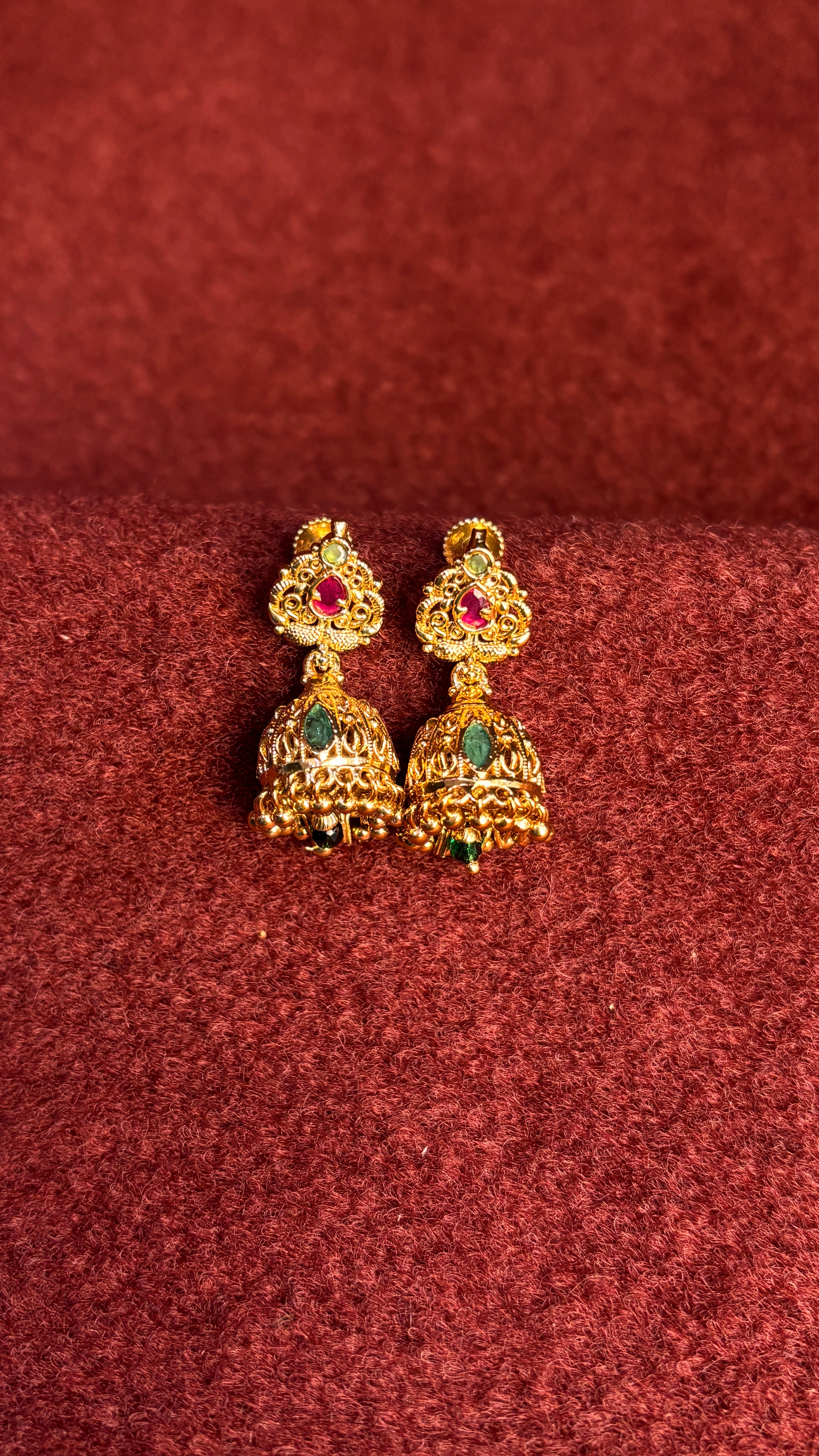 Gold Replica Jhumka SRJER70