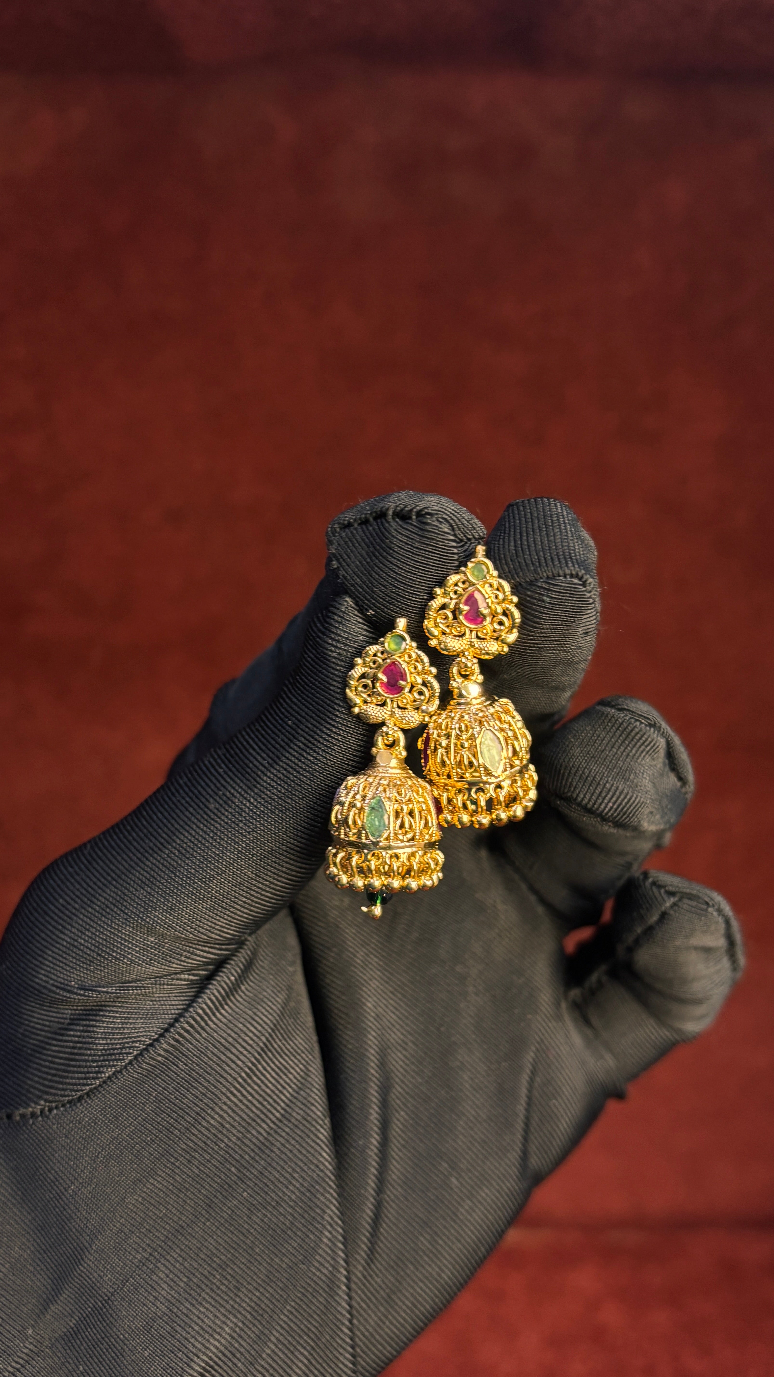 Gold Replica Jhumka SRJER70