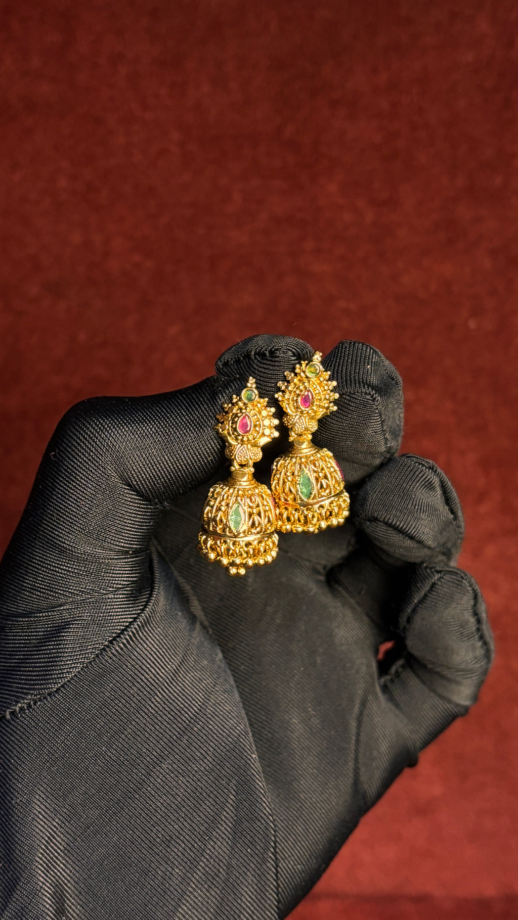 Gold Replica Jhumka SRJER71