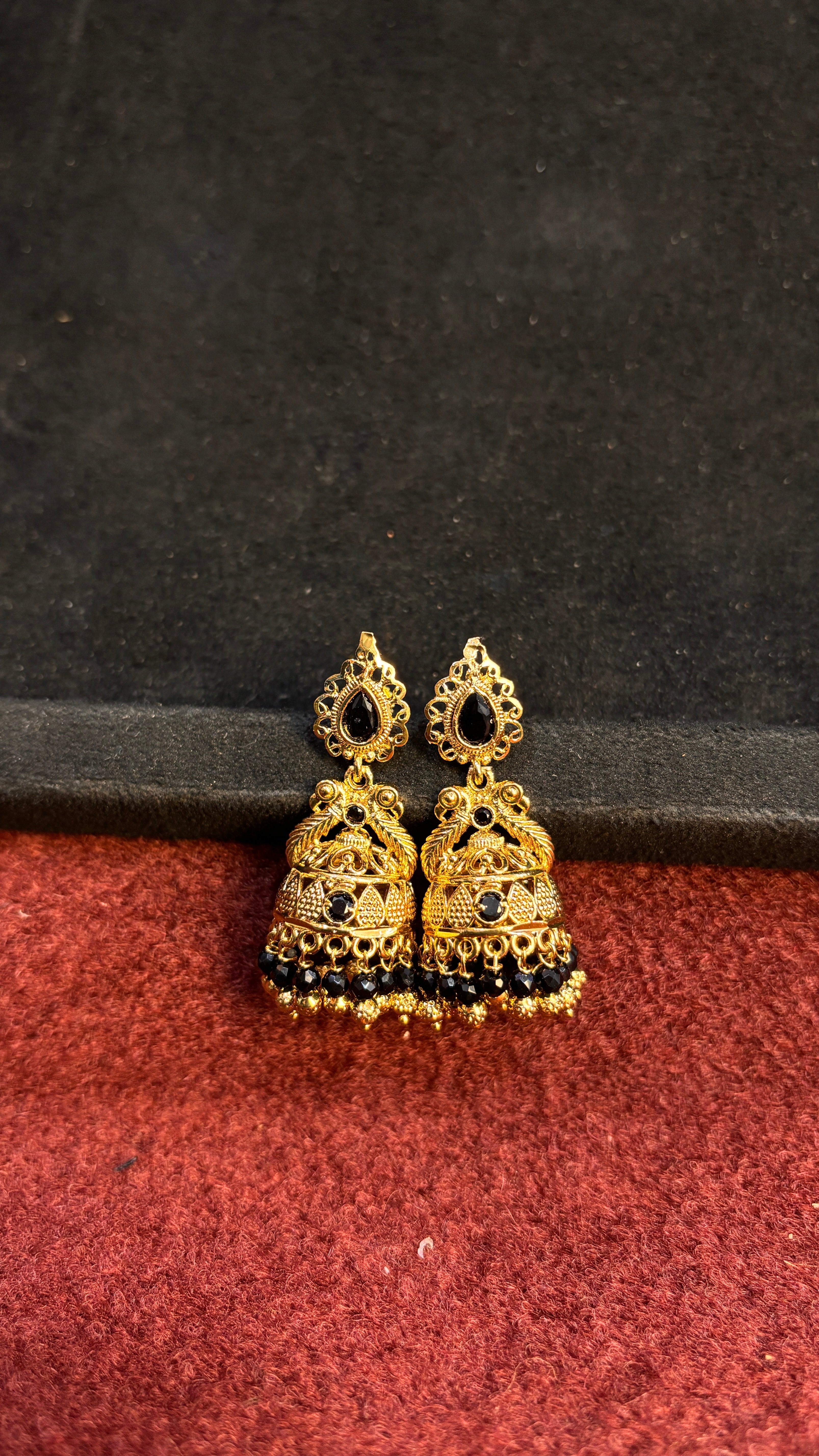 Black Jhumka SRJER75