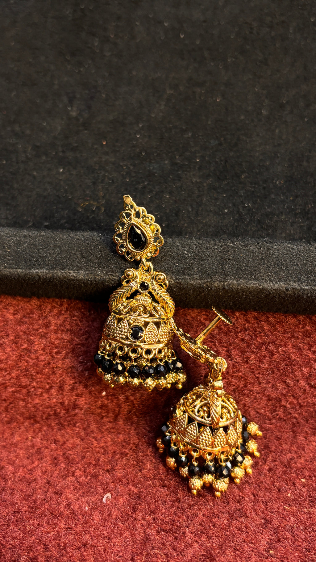Black Jhumka SRJER75