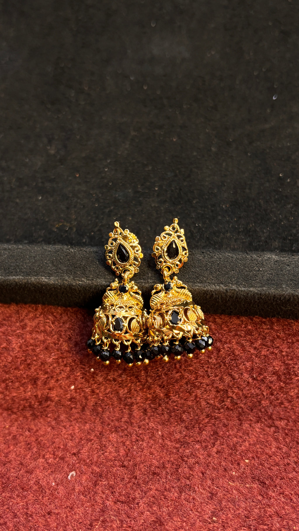 Black Jhumka SRJER76